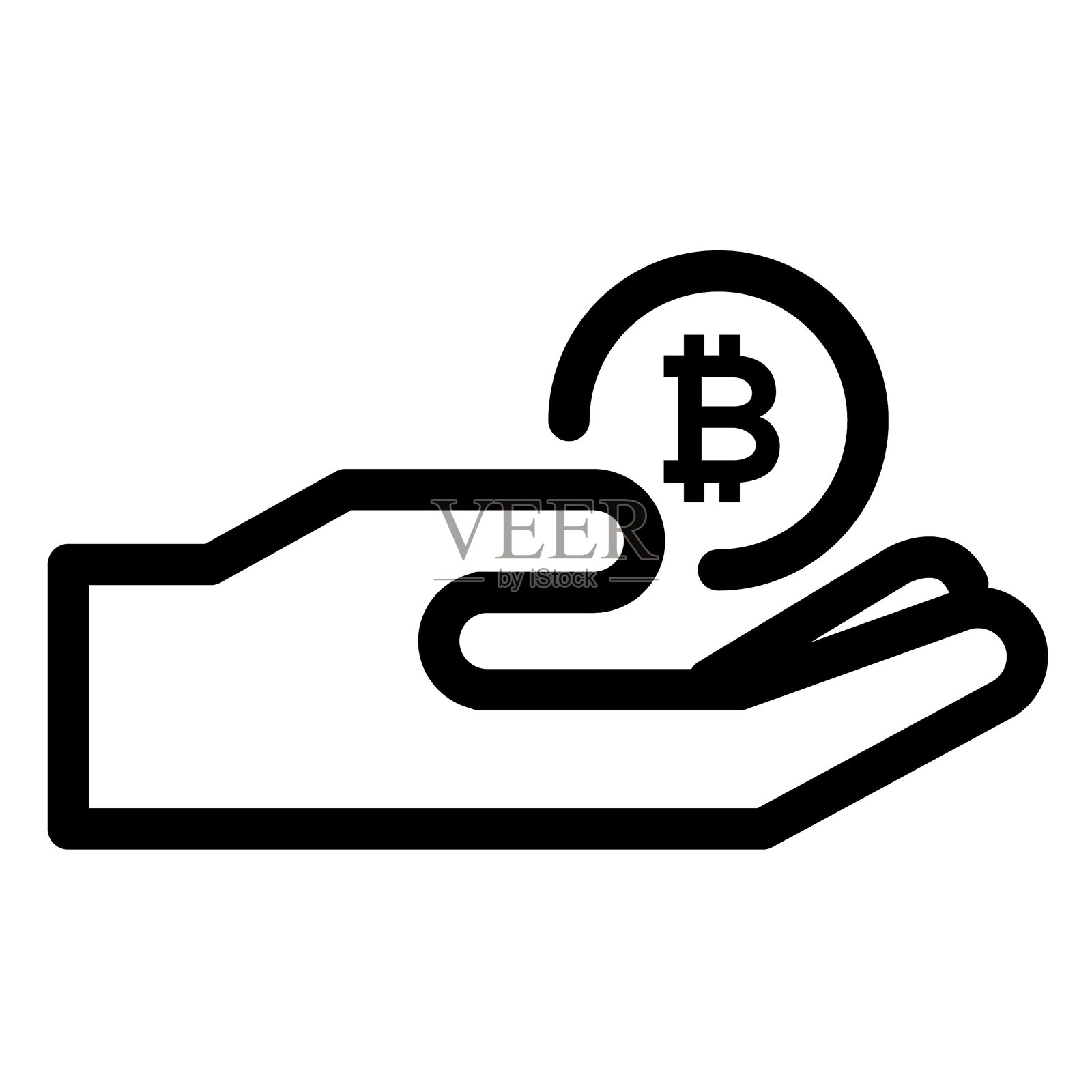 比特币图标插画图片素材