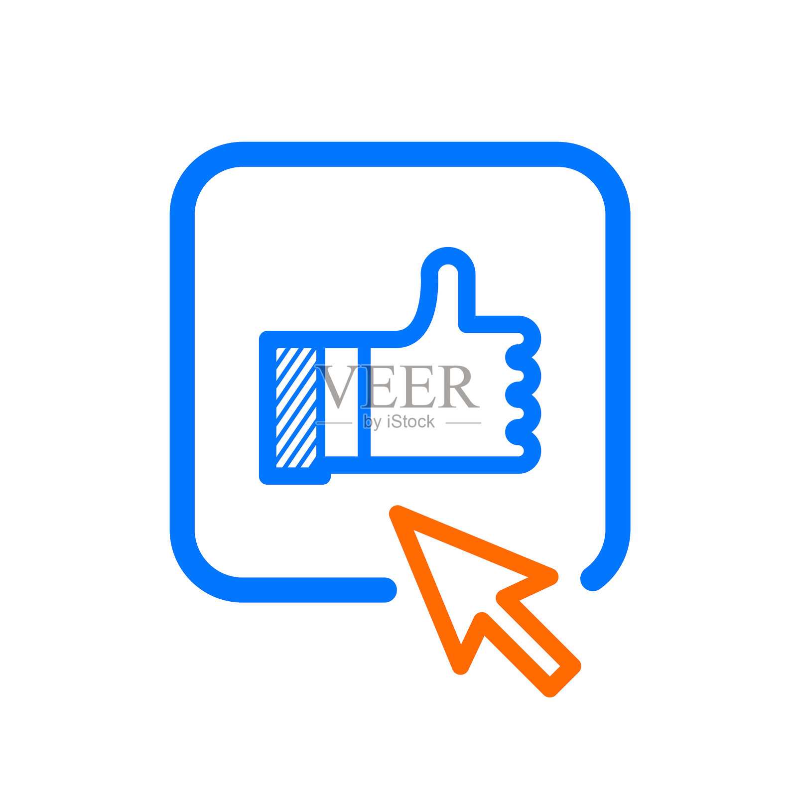 喜欢按钮插画图片素材