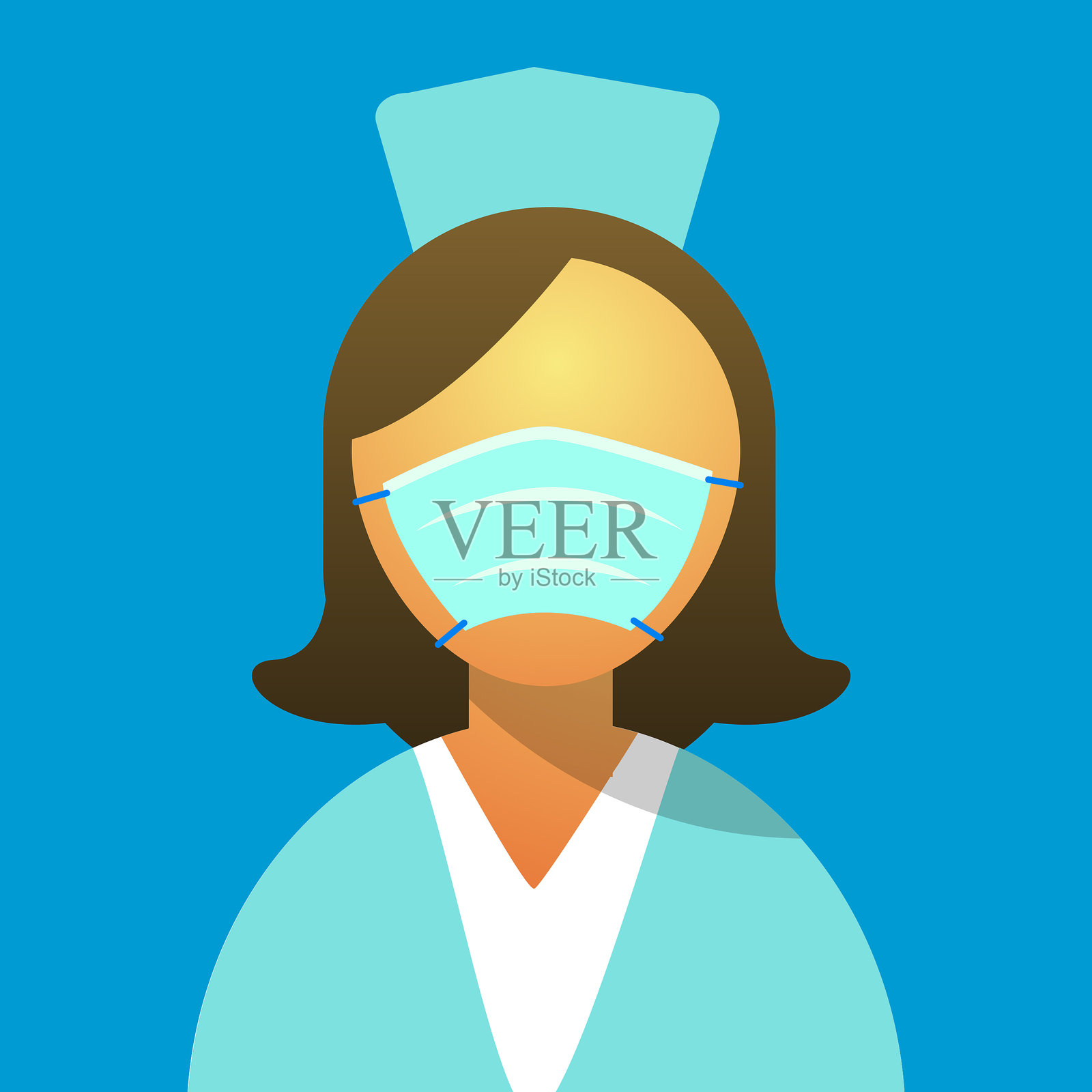 冠状病毒流行病医护人员设计元素图片