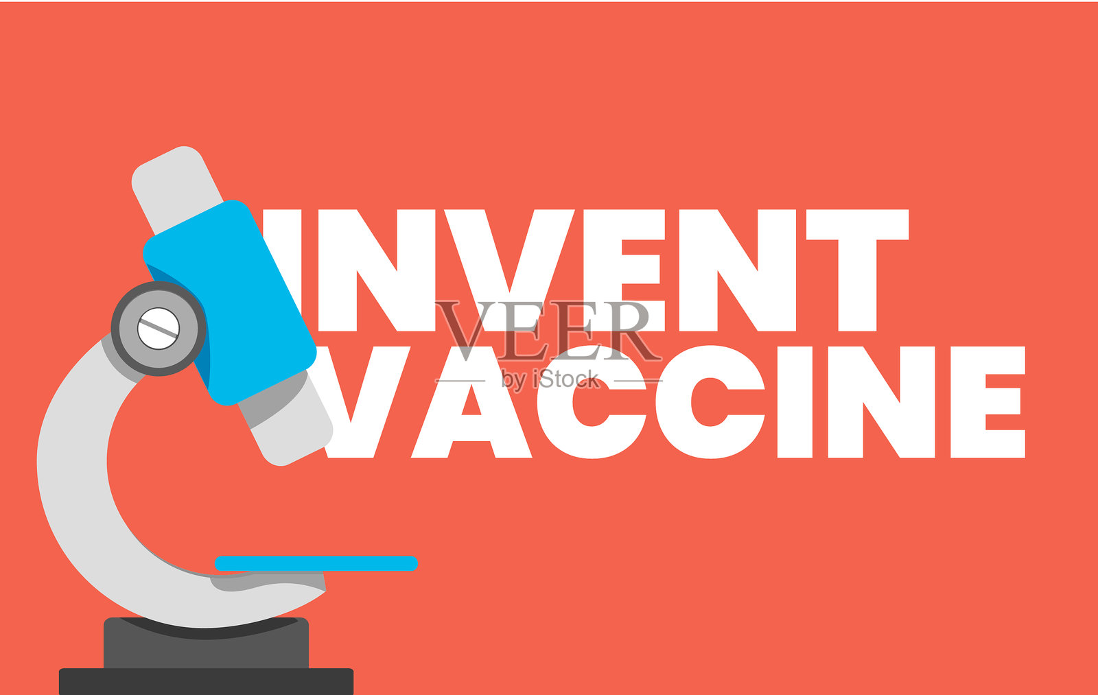 冠状流行病研究显微镜插画图片素材