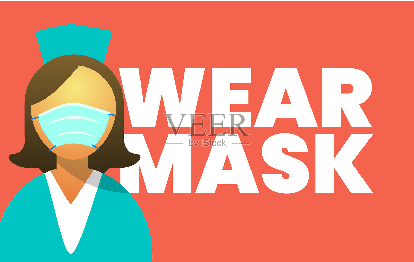 冠状病毒流行病医护人员插画图片素材