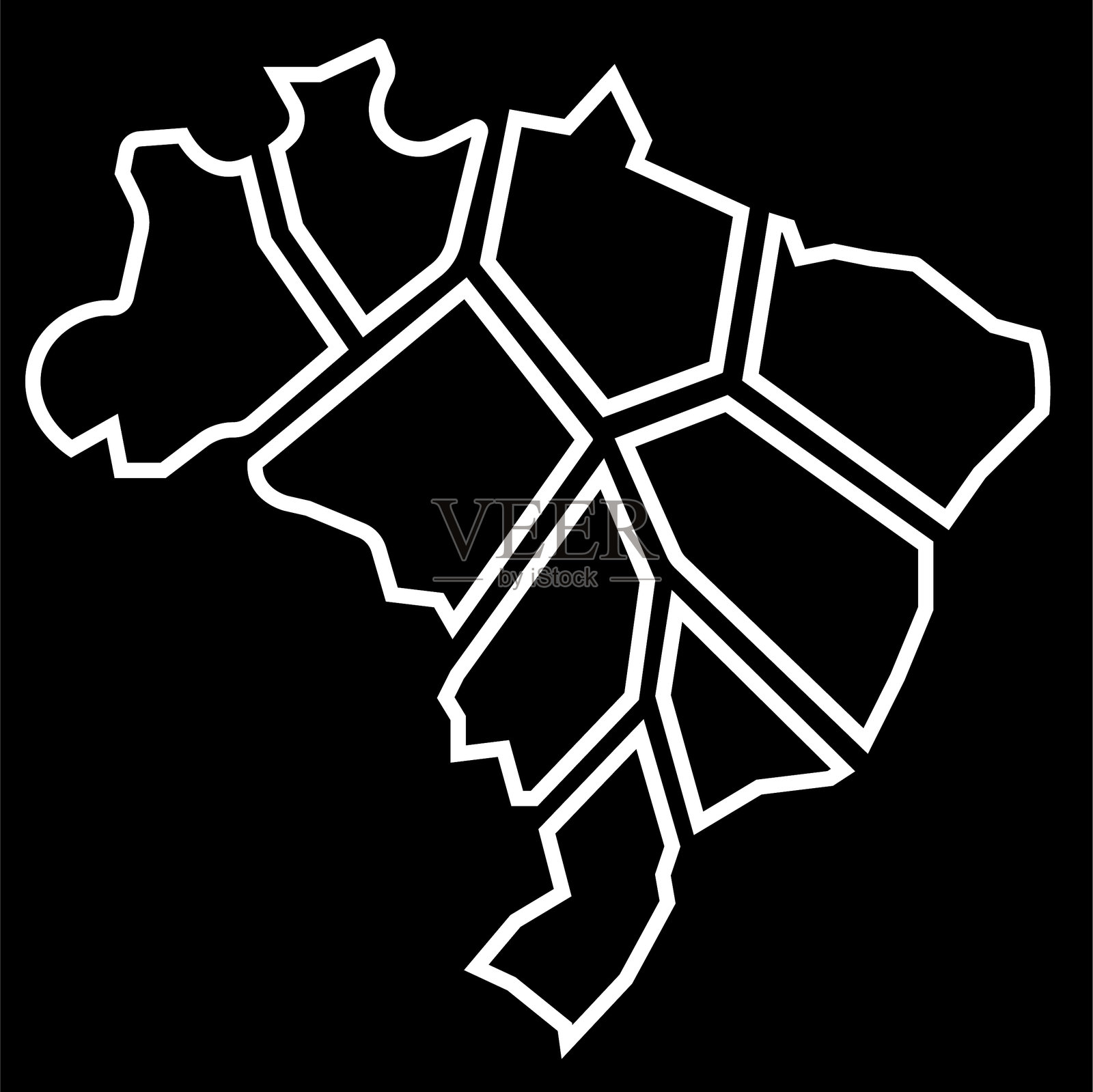 巴西分矢量图插画图片素材