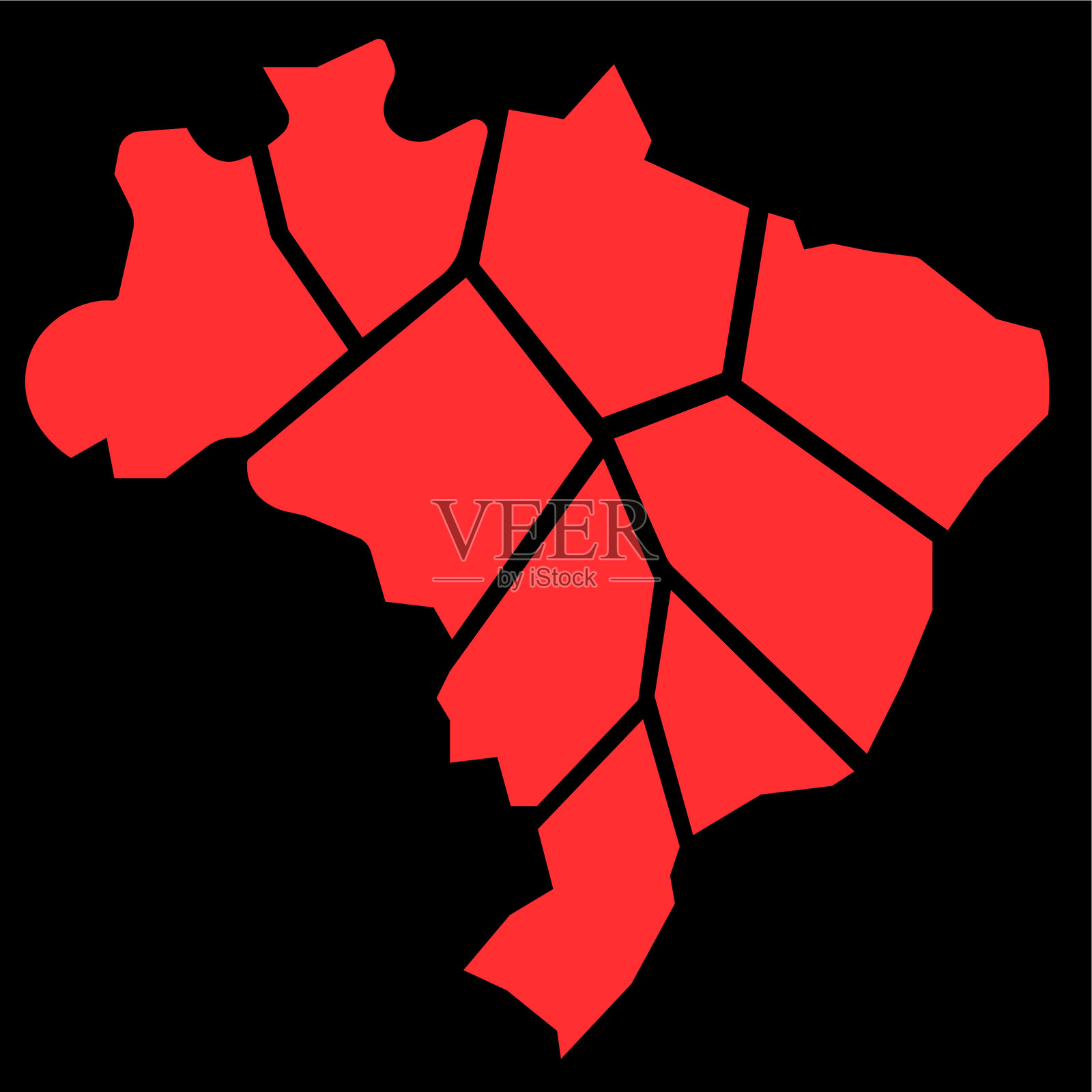 巴西分矢量图插画图片素材