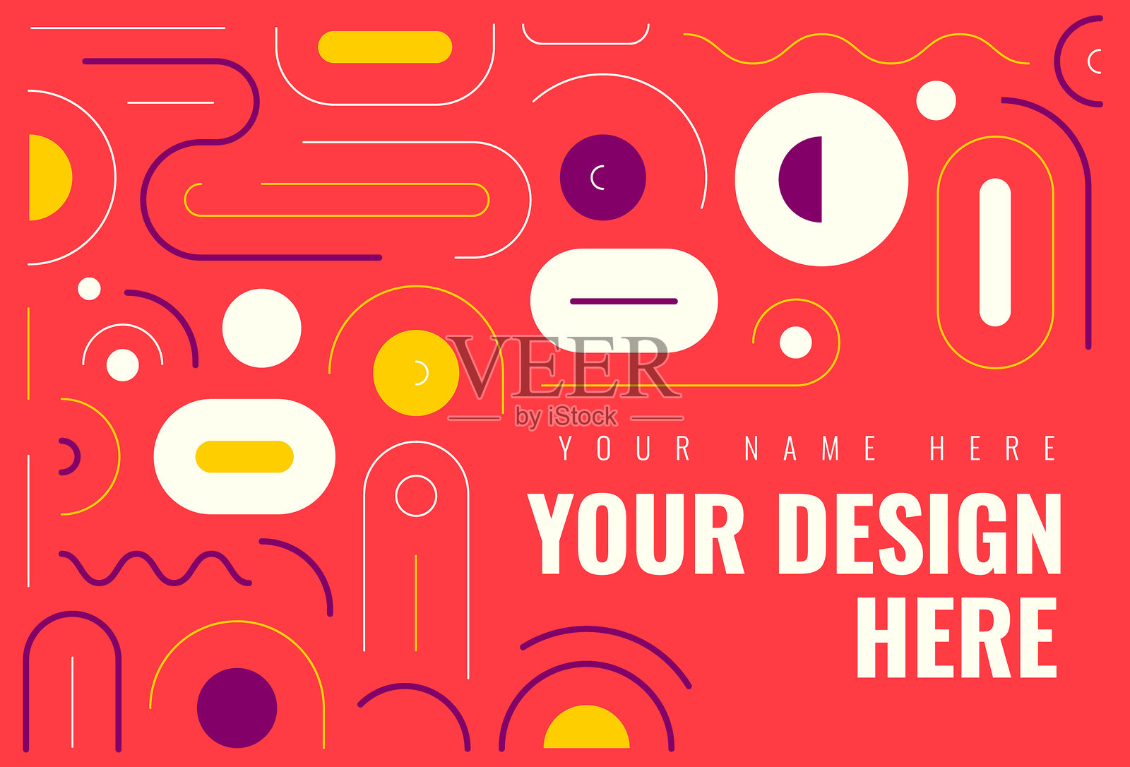 用拷贝空间抽象线条图案设计插画图片素材