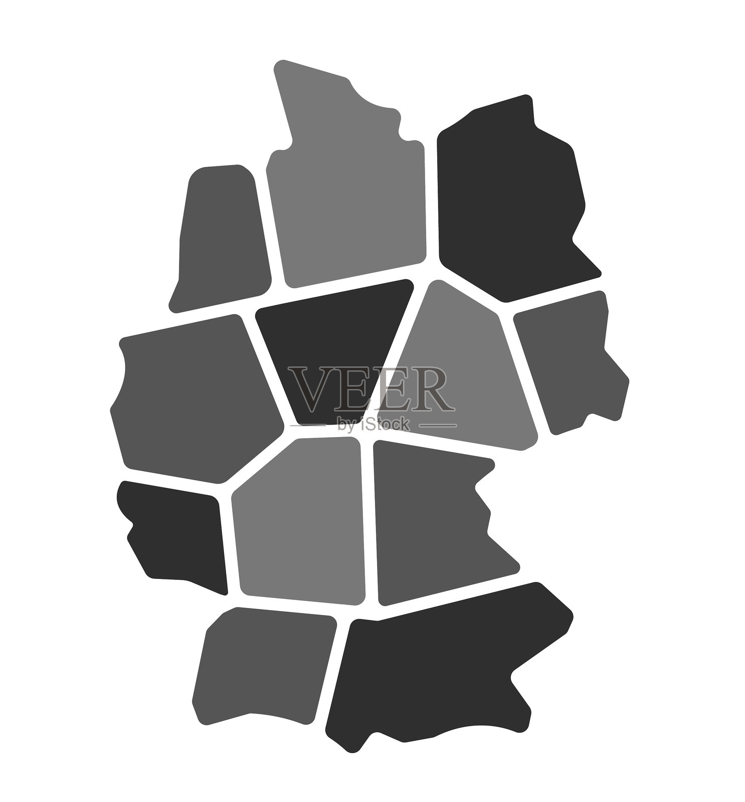 德国地图插画图片素材