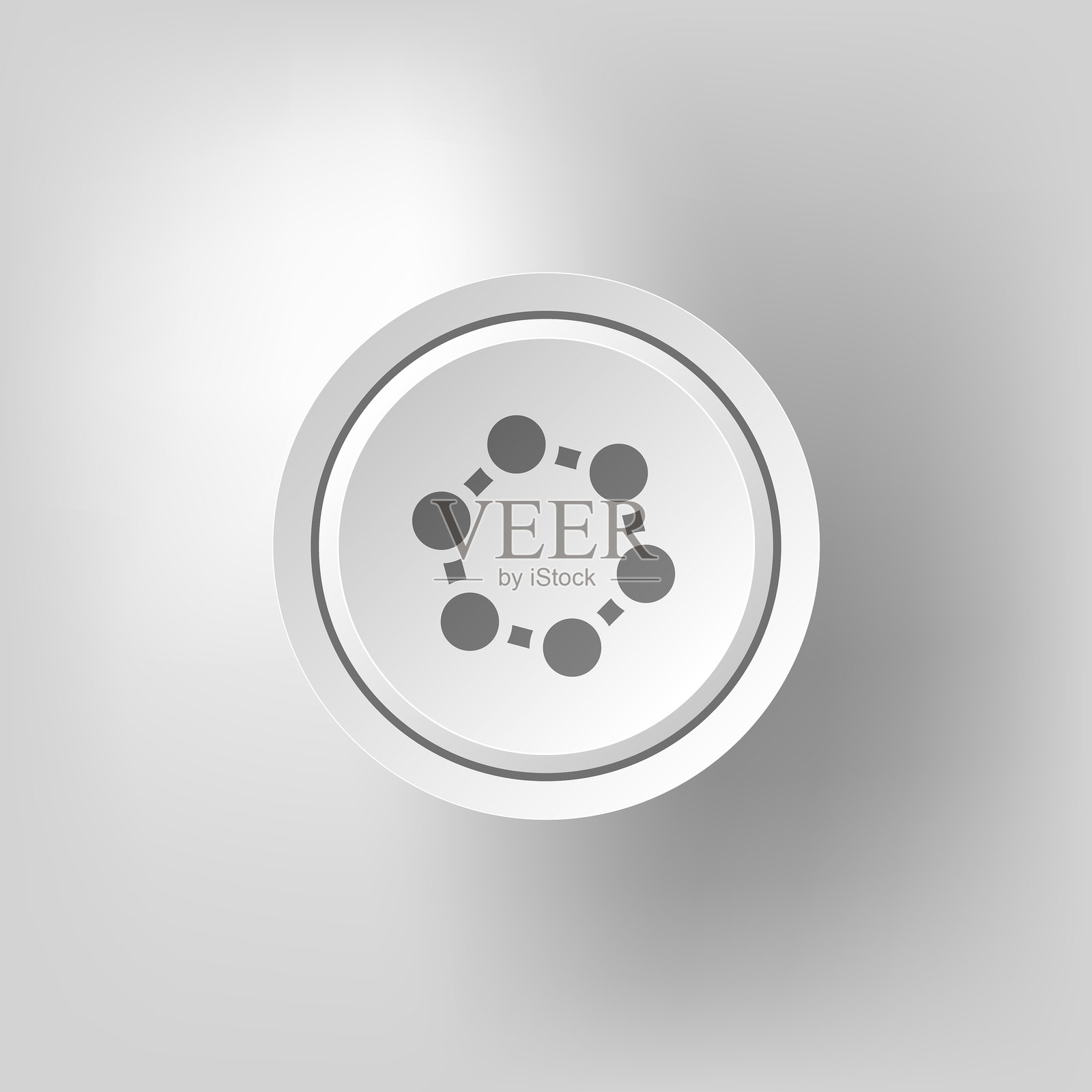 电子轨道图标上的按钮插画图片素材