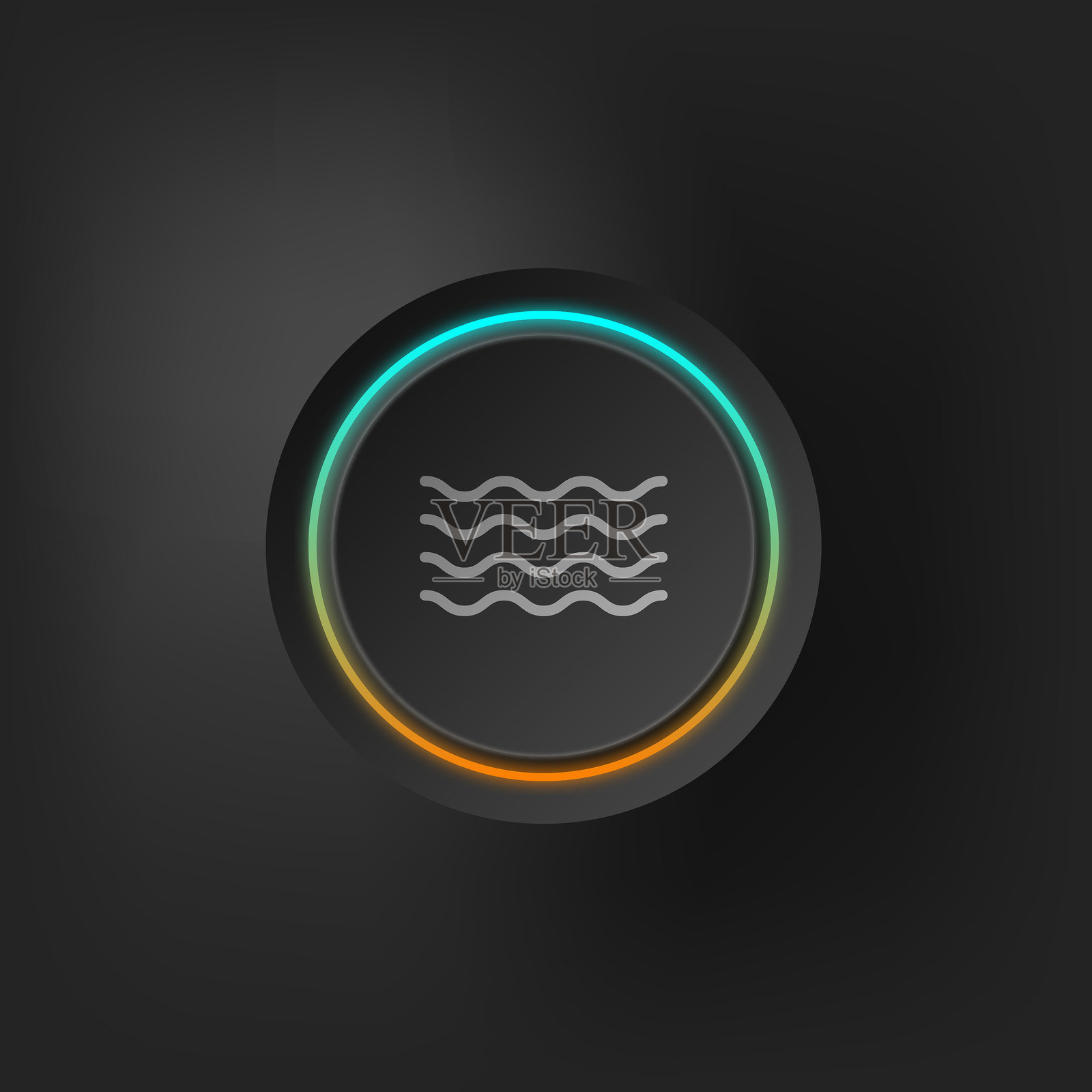 风格化按钮上的水标志插画图片素材