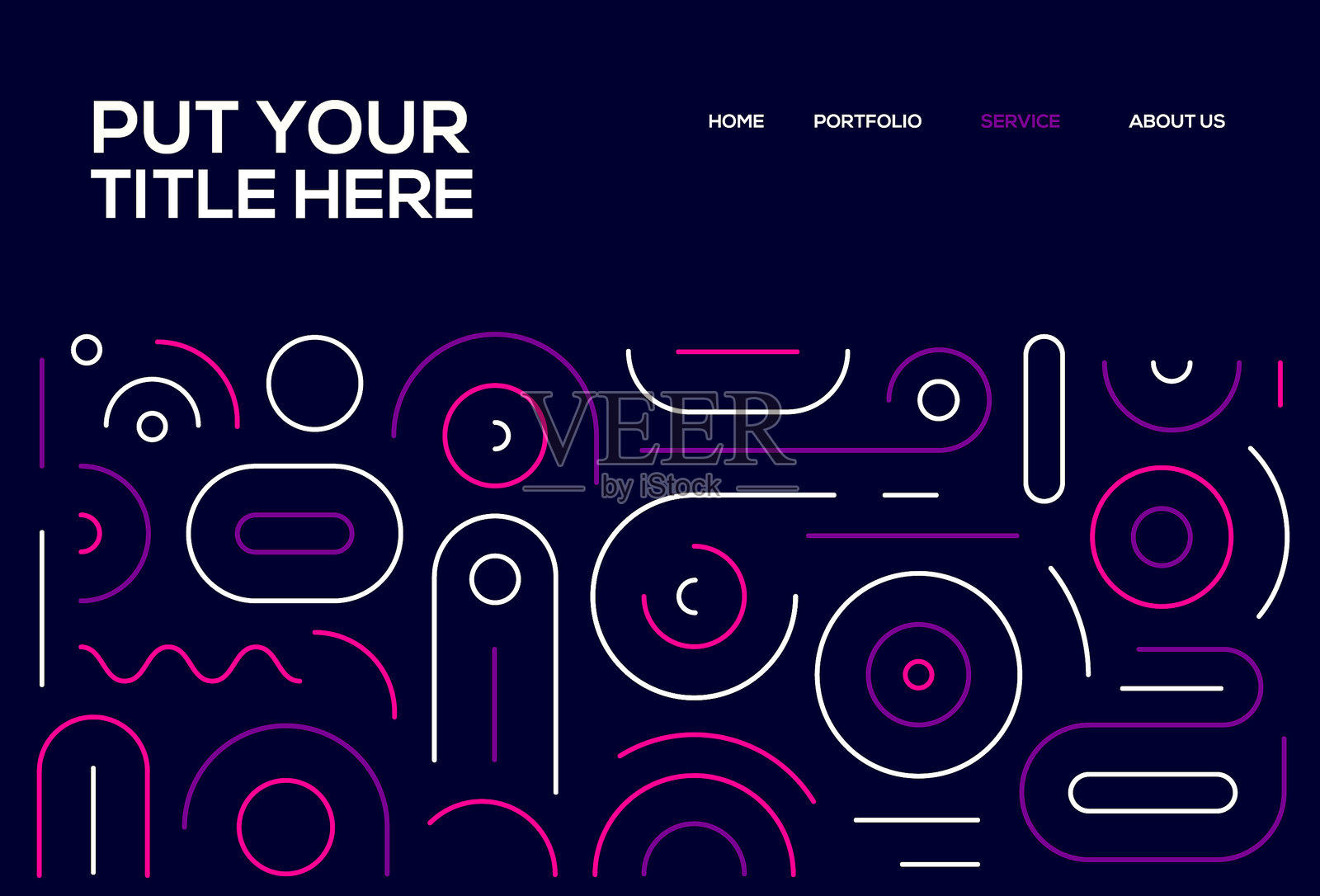 用拷贝空间抽象线条图案设计插画图片素材