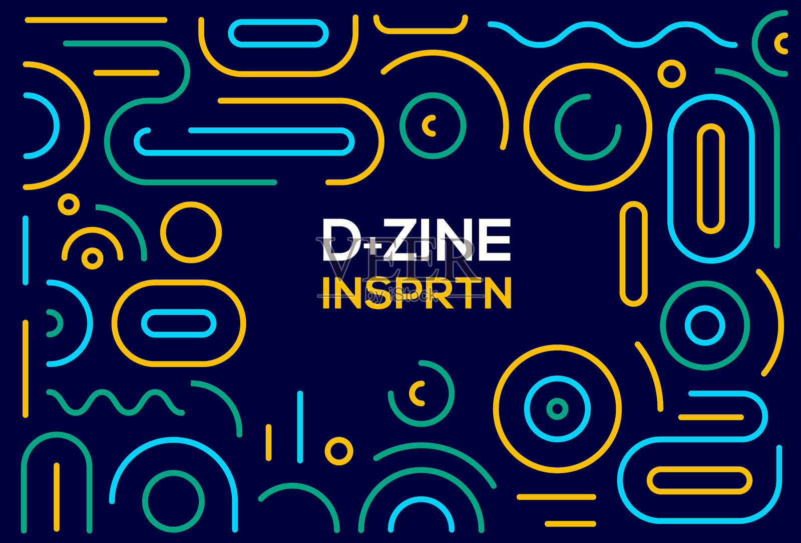 用拷贝空间抽象线条图案设计插画图片素材