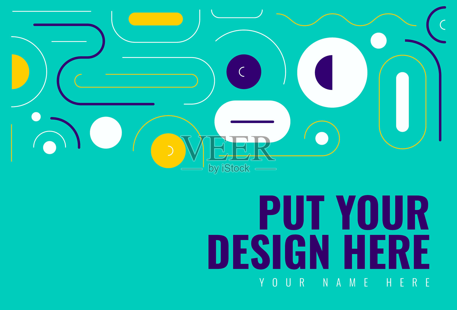 用拷贝空间抽象线条图案设计插画图片素材