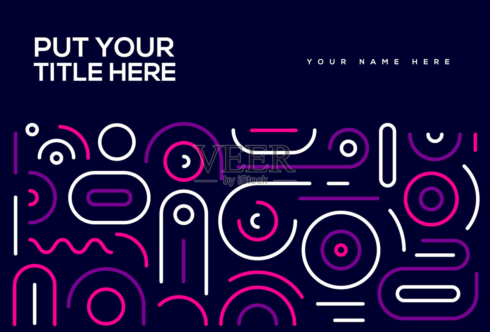 用拷贝空间抽象线条图案设计插画图片素材