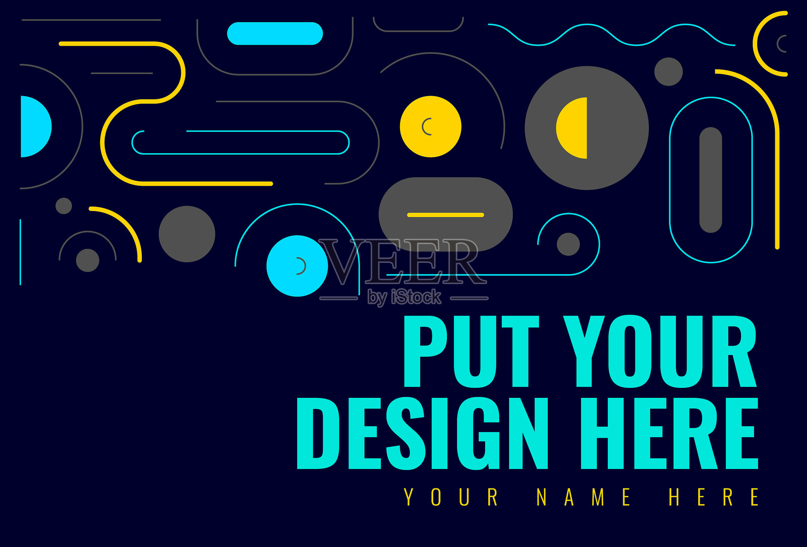 用拷贝空间抽象线条图案设计插画图片素材