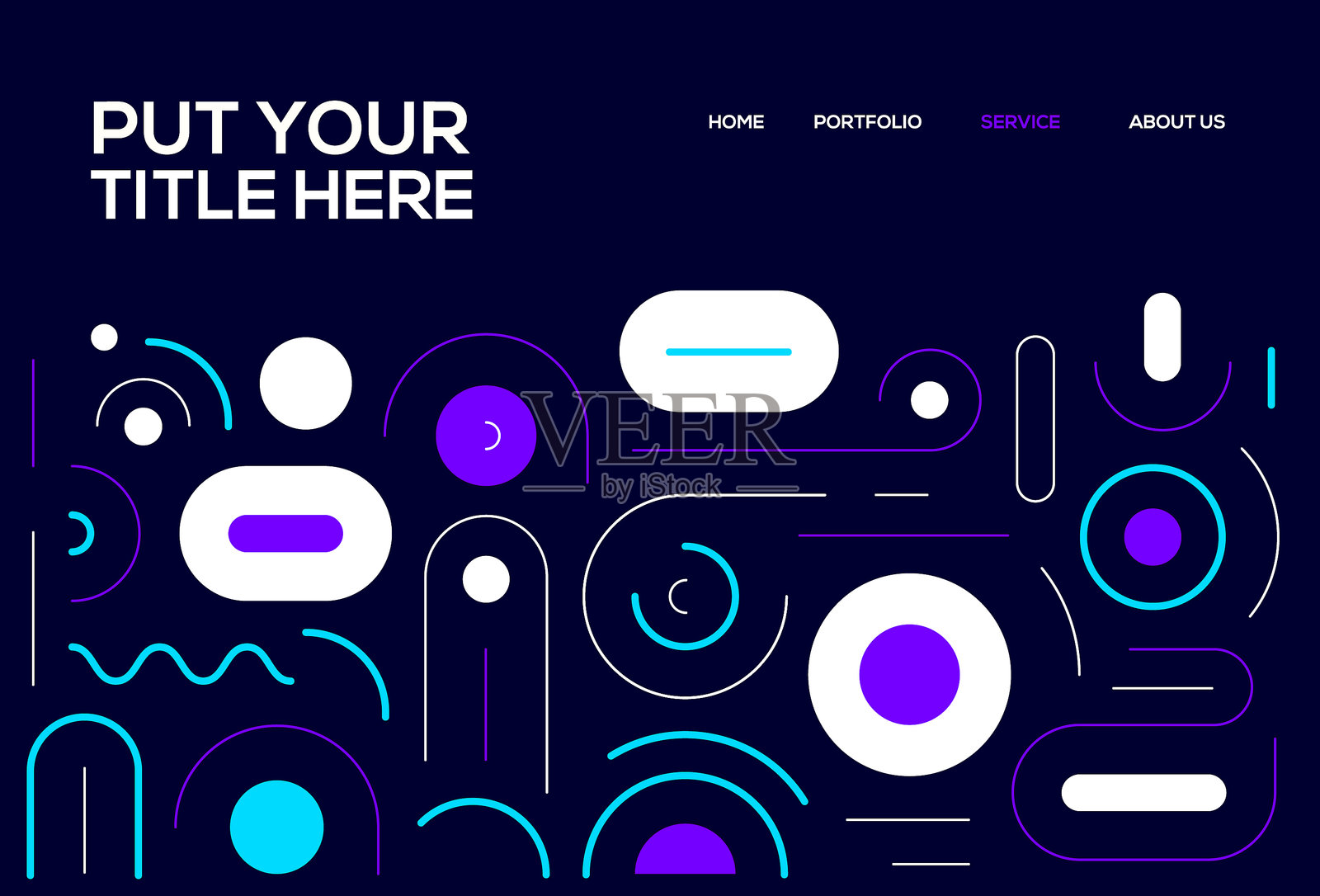 用拷贝空间抽象线条图案设计插画图片素材