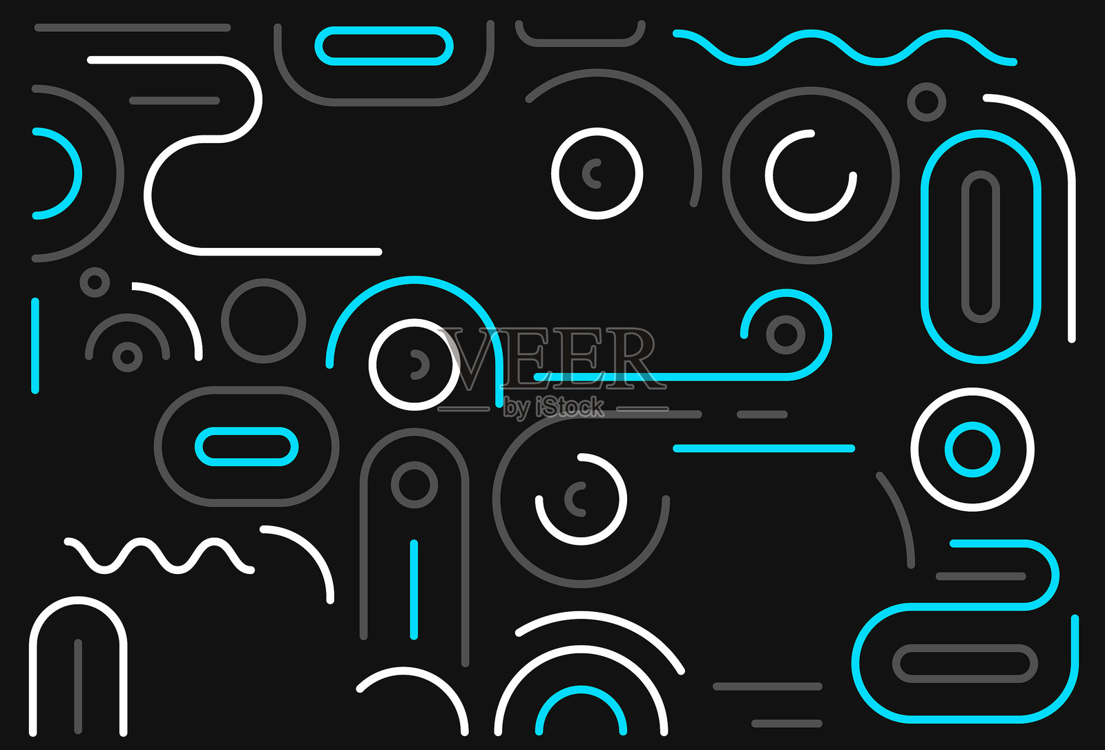 用拷贝空间抽象线条图案设计插画图片素材