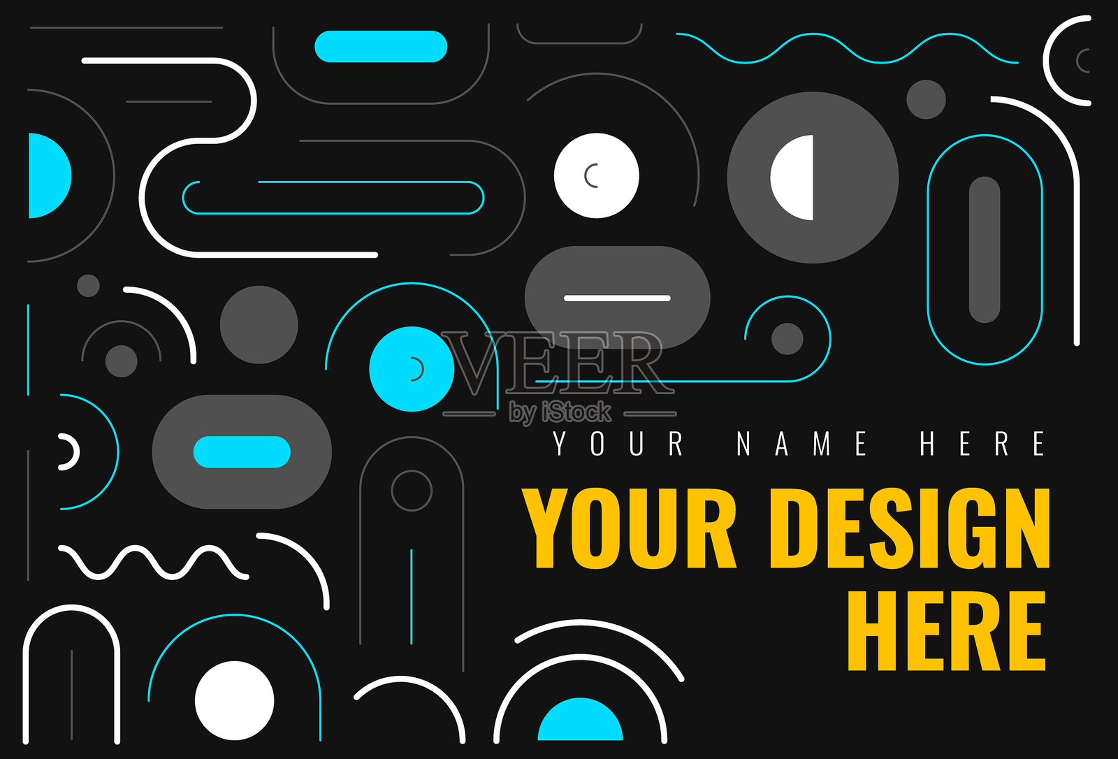 用拷贝空间抽象线条图案设计插画图片素材