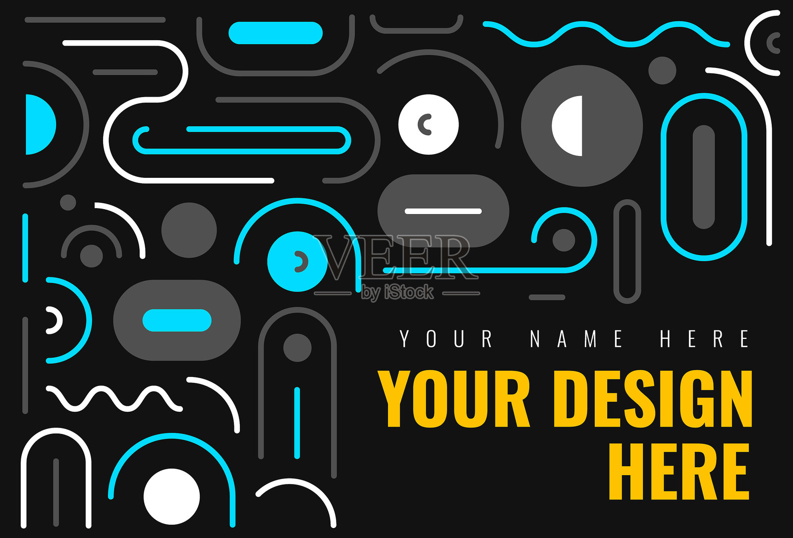 用拷贝空间抽象线条图案设计插画图片素材