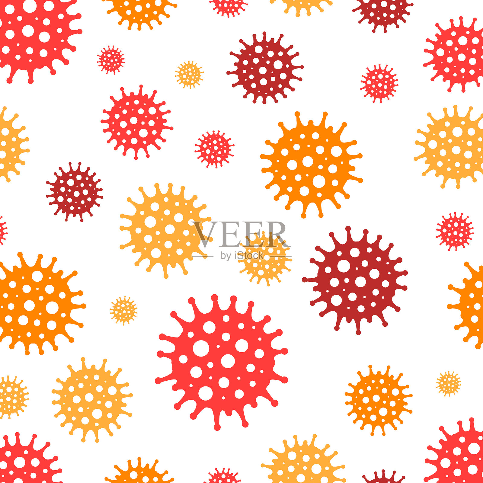 冠状病毒模式设计插画图片素材