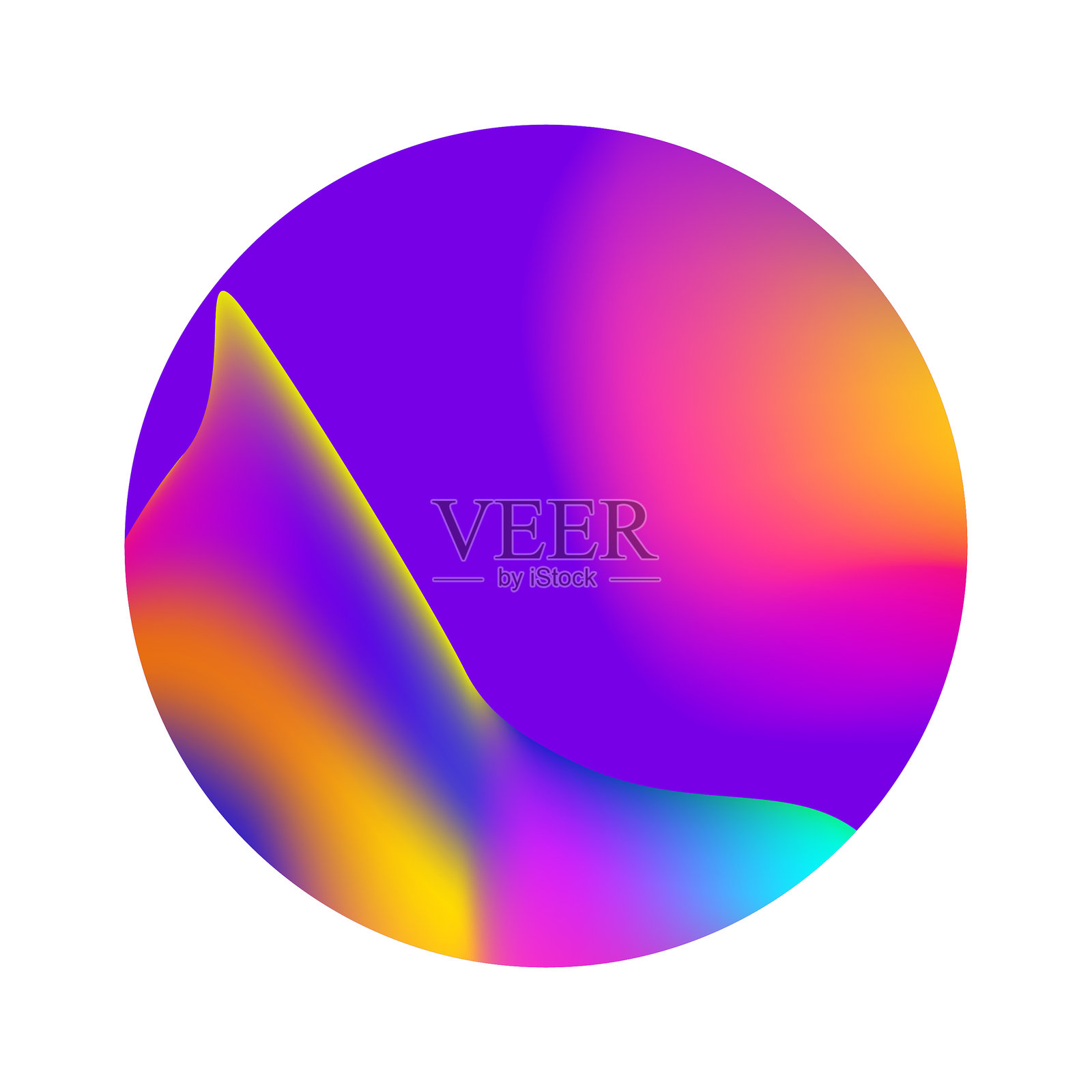 抽象多彩的圆设计插画图片素材