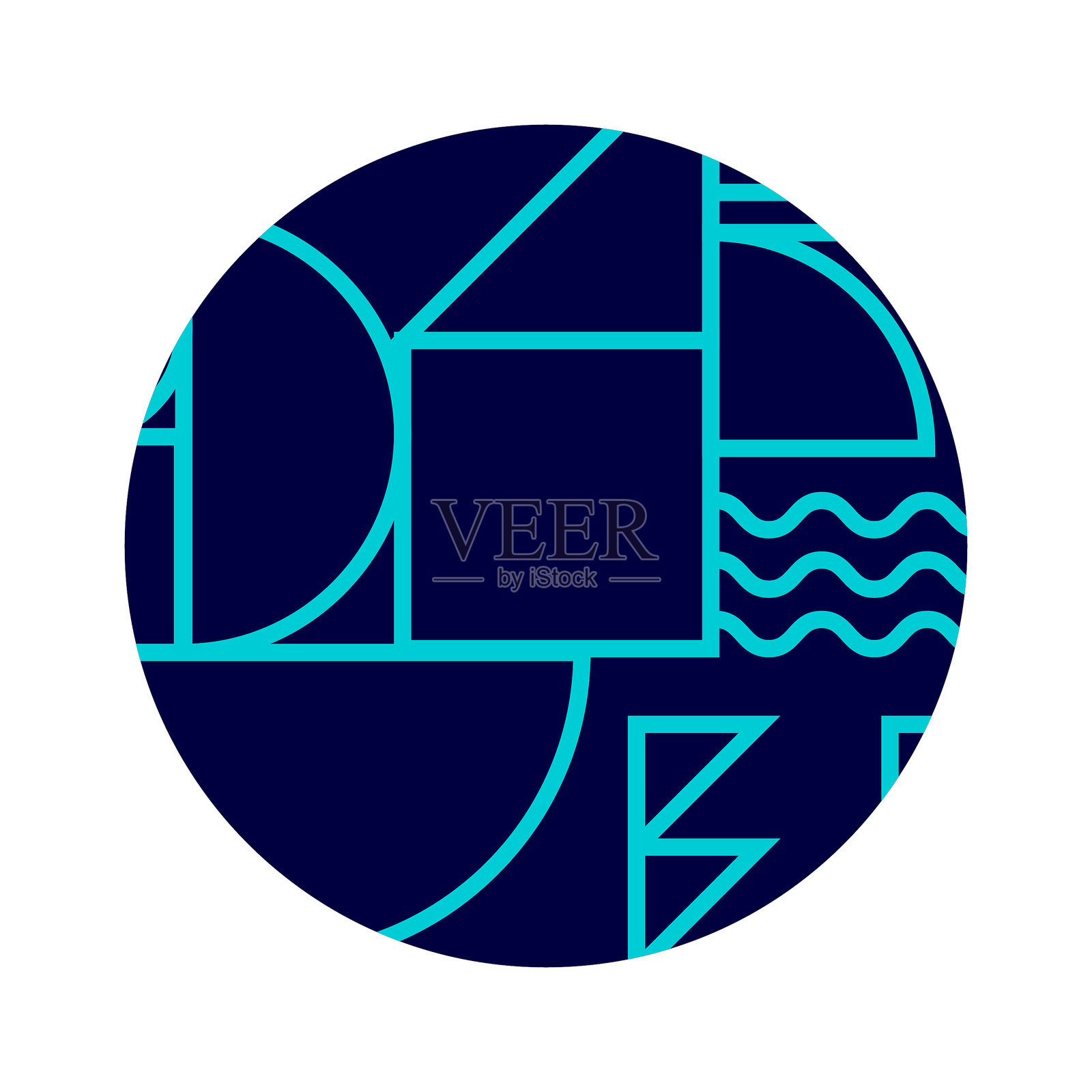 现代抽象背景圆设计插画图片素材