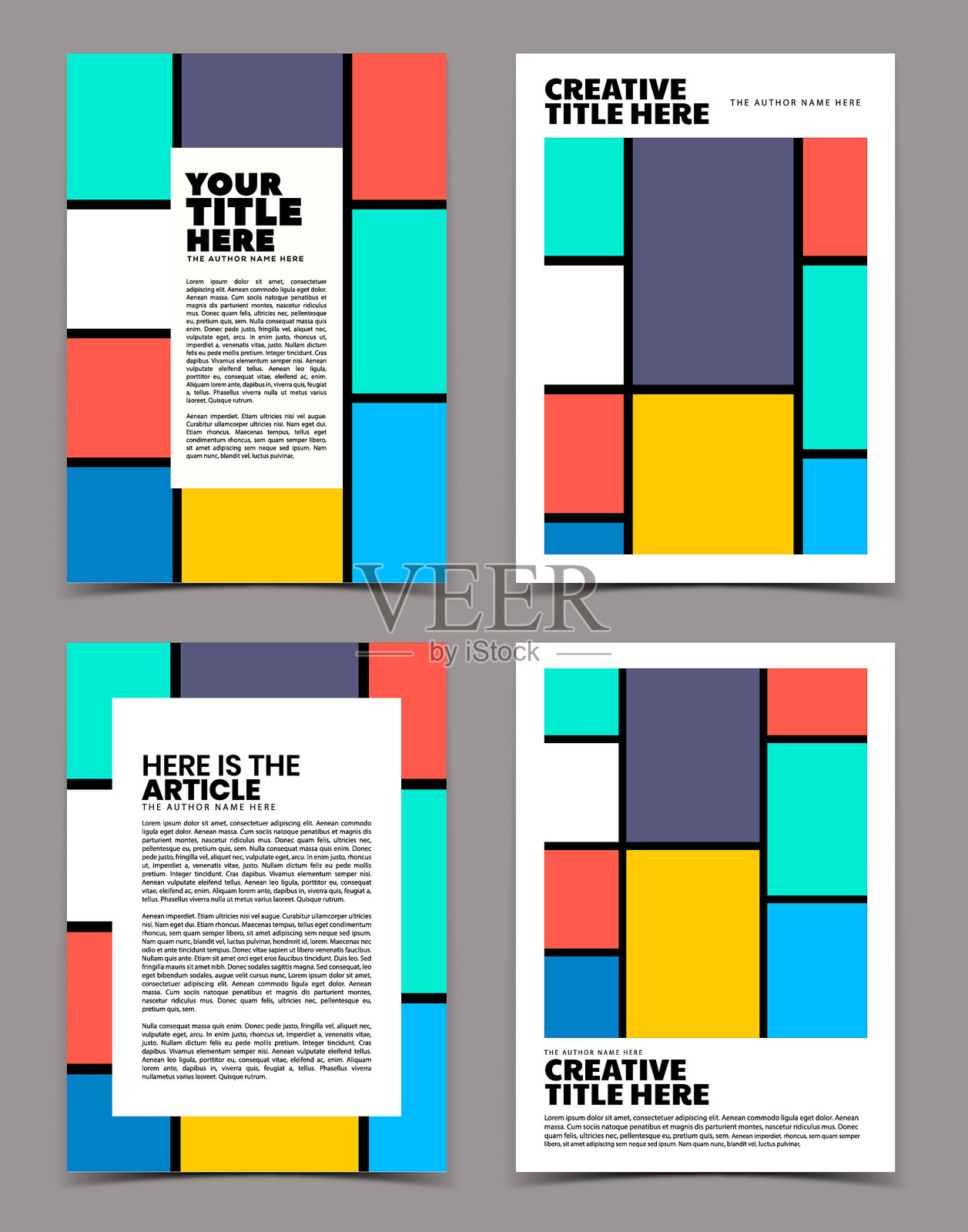 现代封面设计设计模板素材