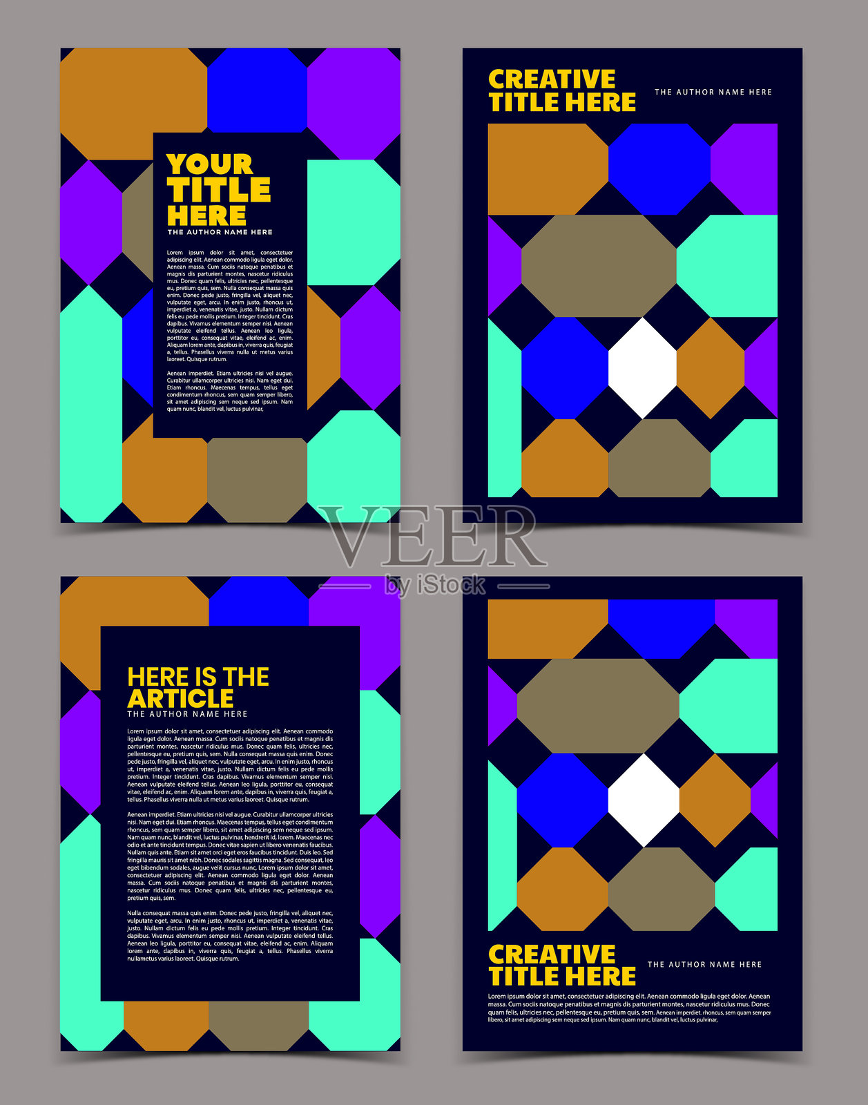 现代封面设计设计模板素材