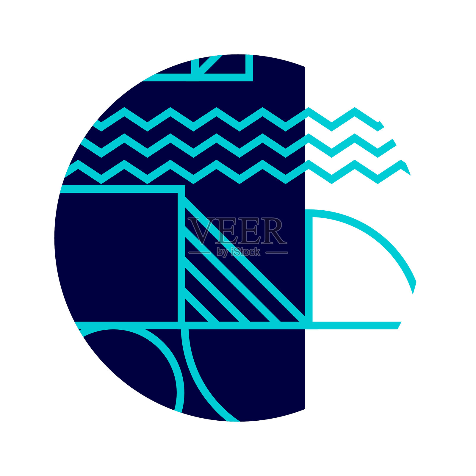 现代抽象背景圆设计插画图片素材