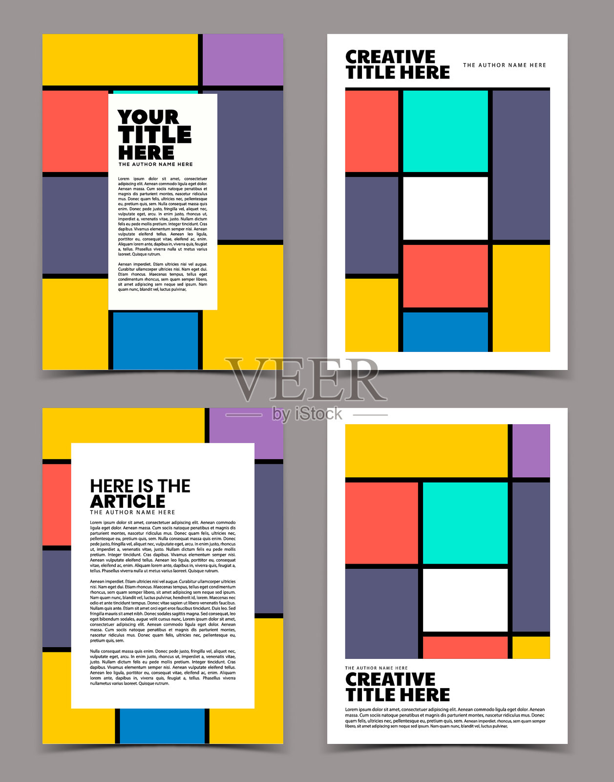 现代封面设计设计模板素材