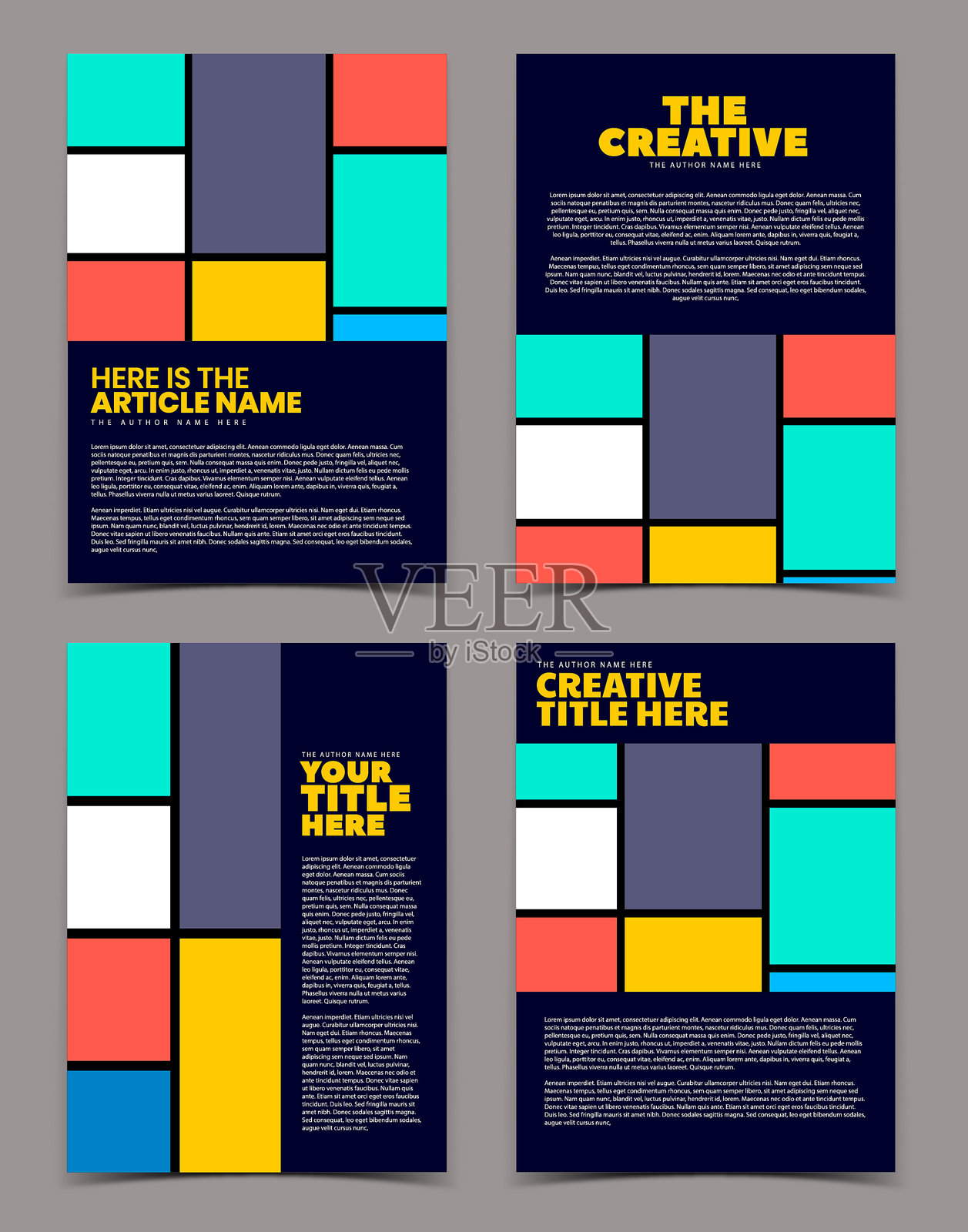 现代封面设计设计模板素材