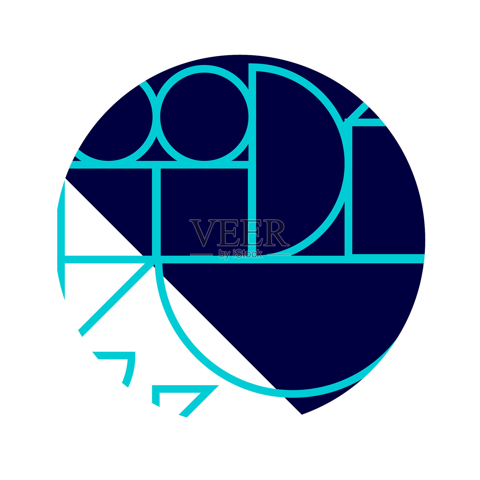 现代抽象背景圆设计插画图片素材