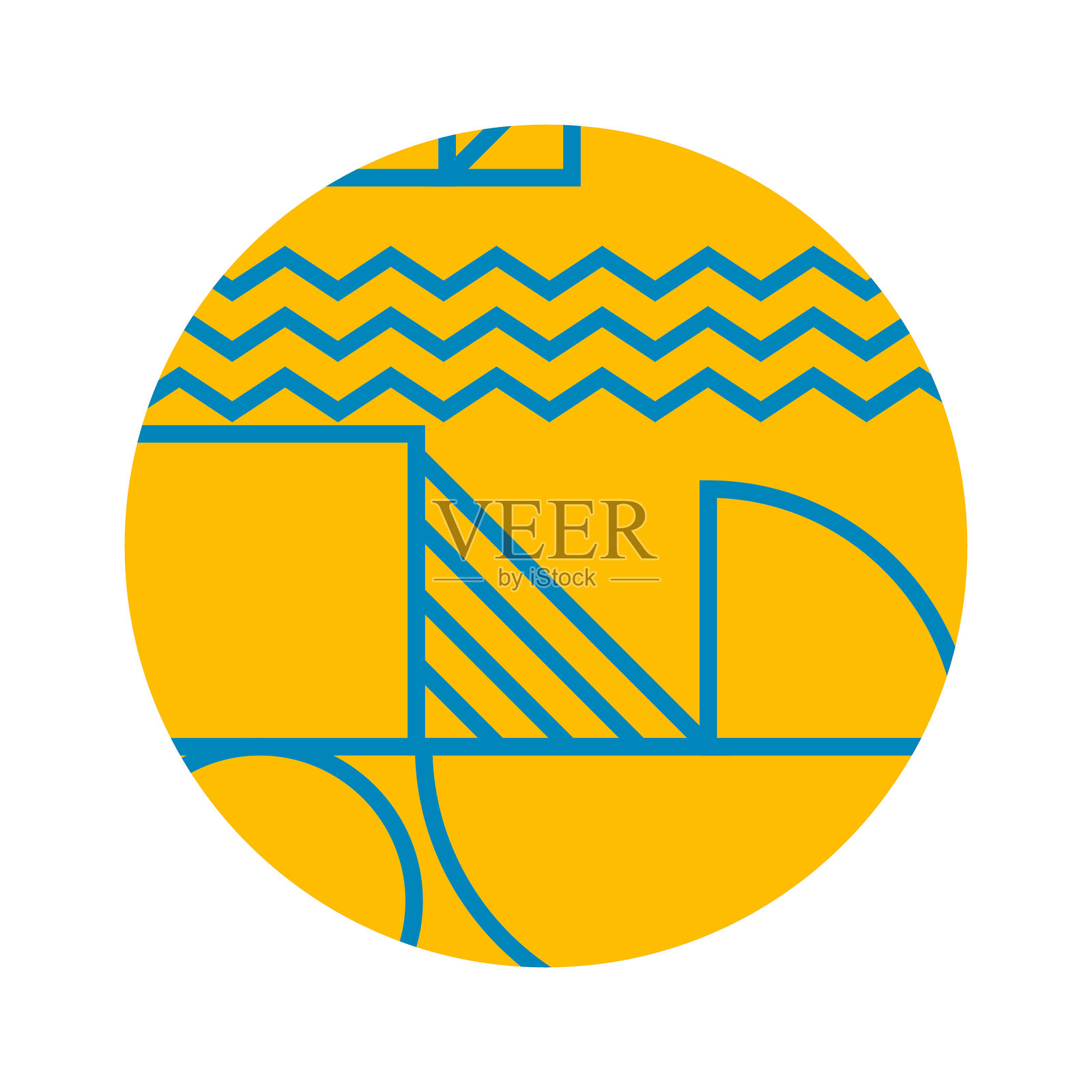 现代抽象背景圆设计插画图片素材