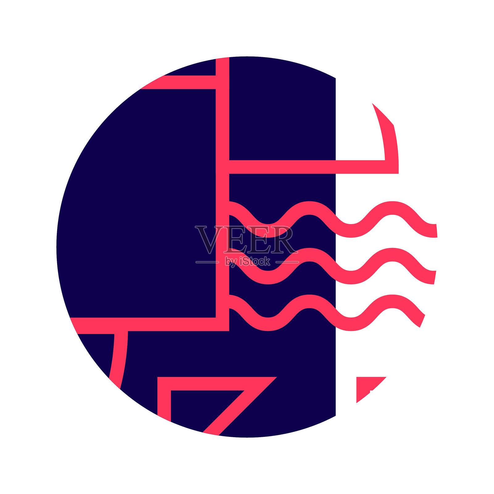 现代抽象背景圆设计插画图片素材