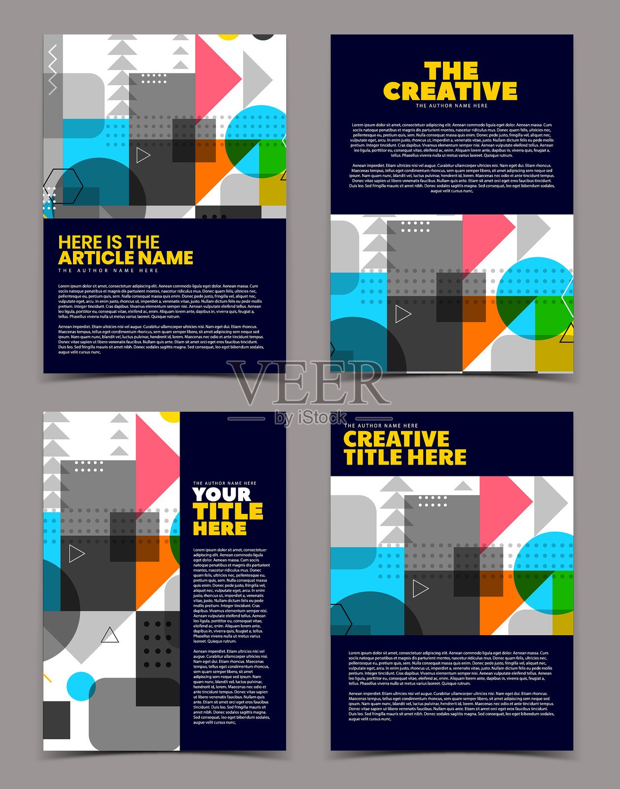 现代封面设计设计模板素材