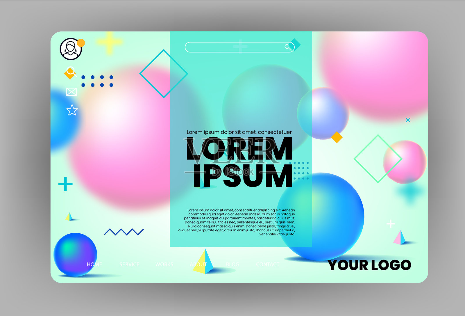 现代网站模板设计设计模板素材