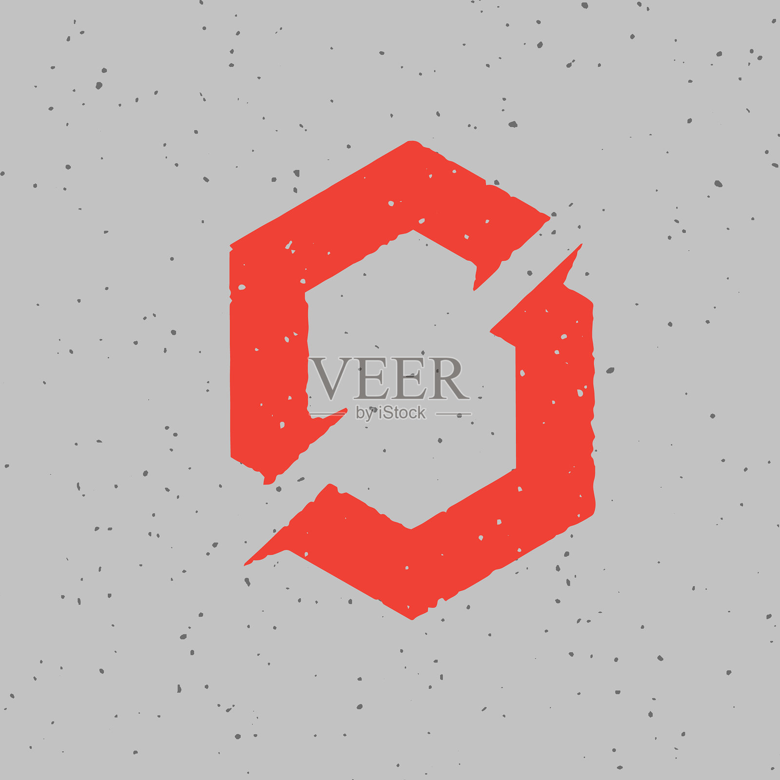 六边形的乡村标志插画图片素材