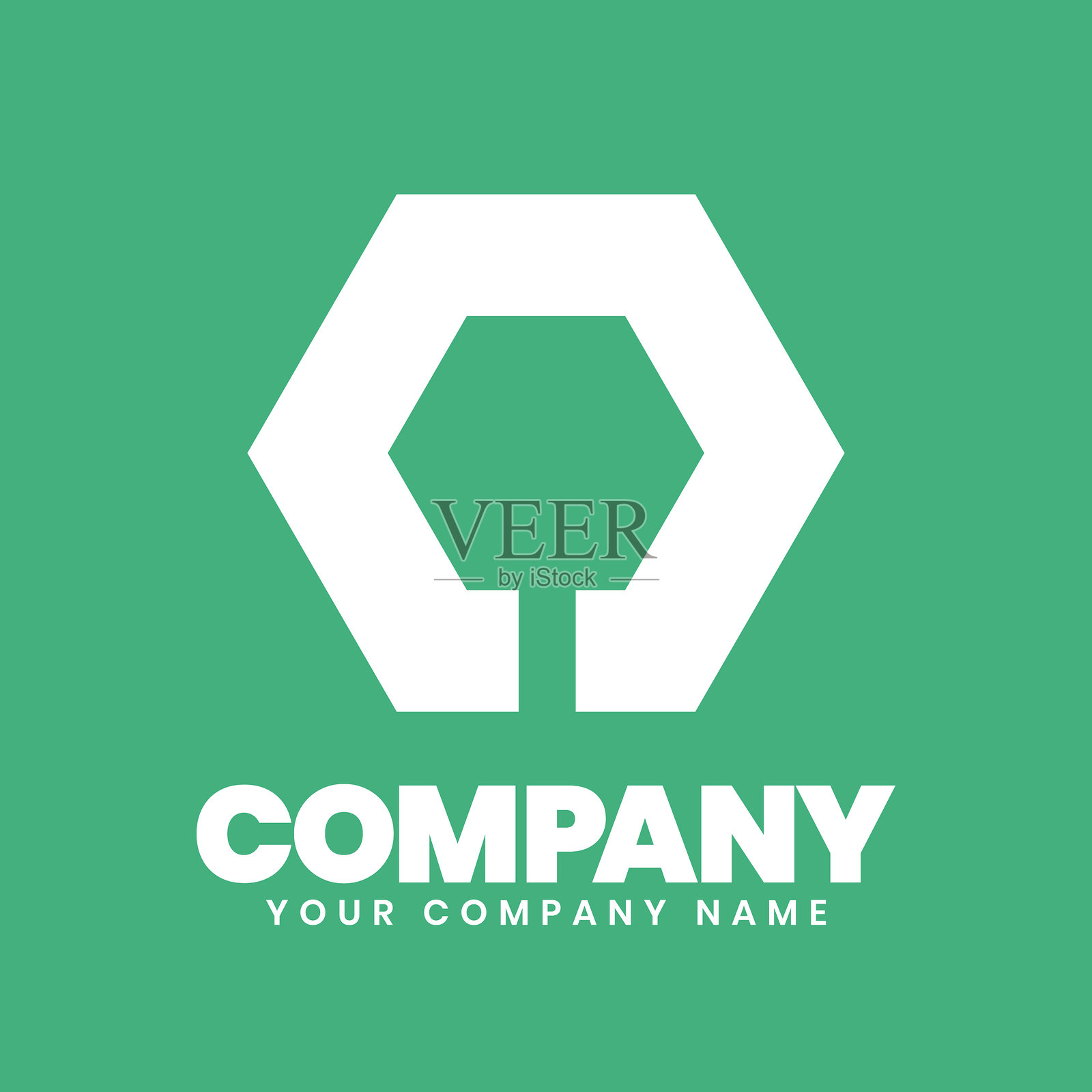 六角商标标志插画图片素材