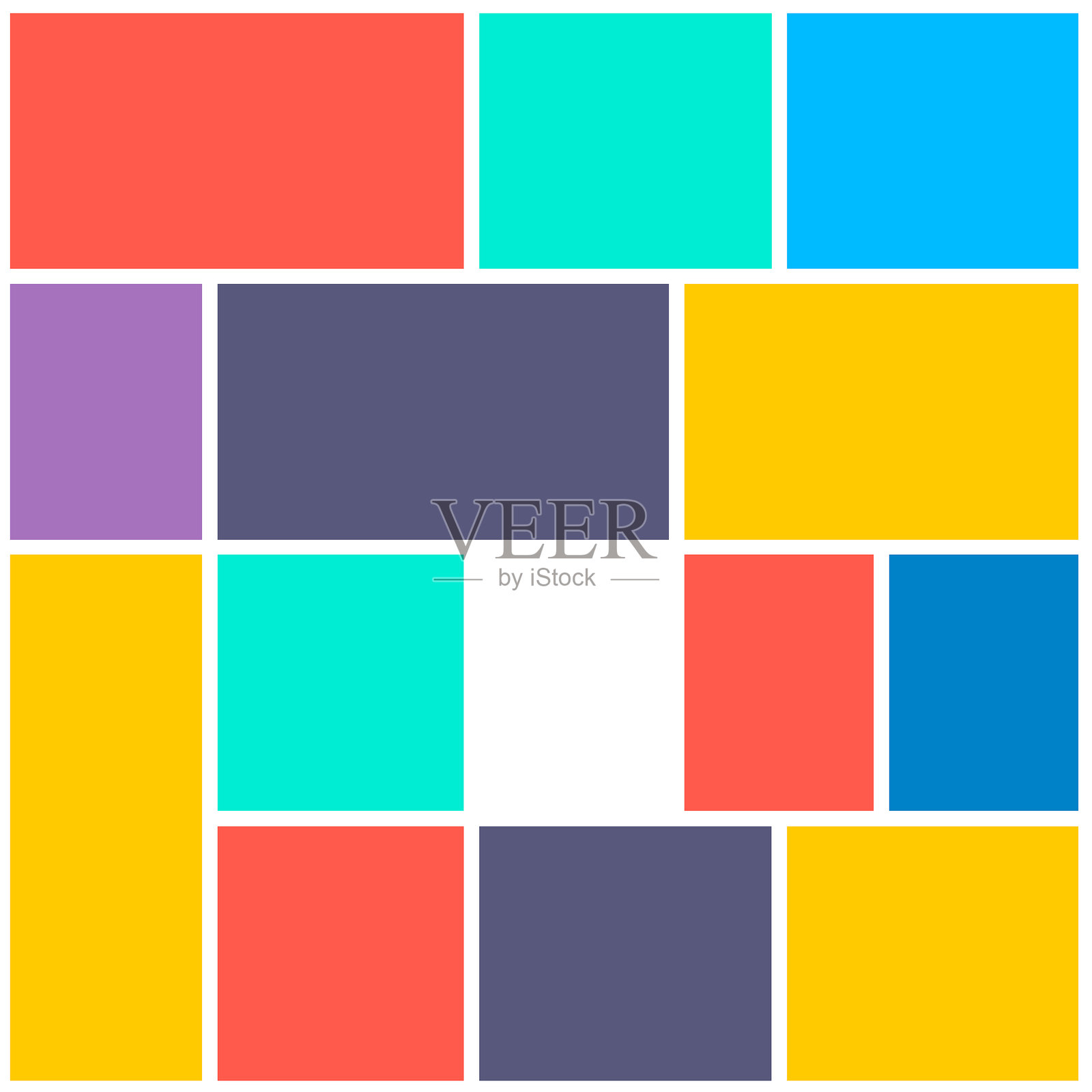 抽象的正方形插画图片素材