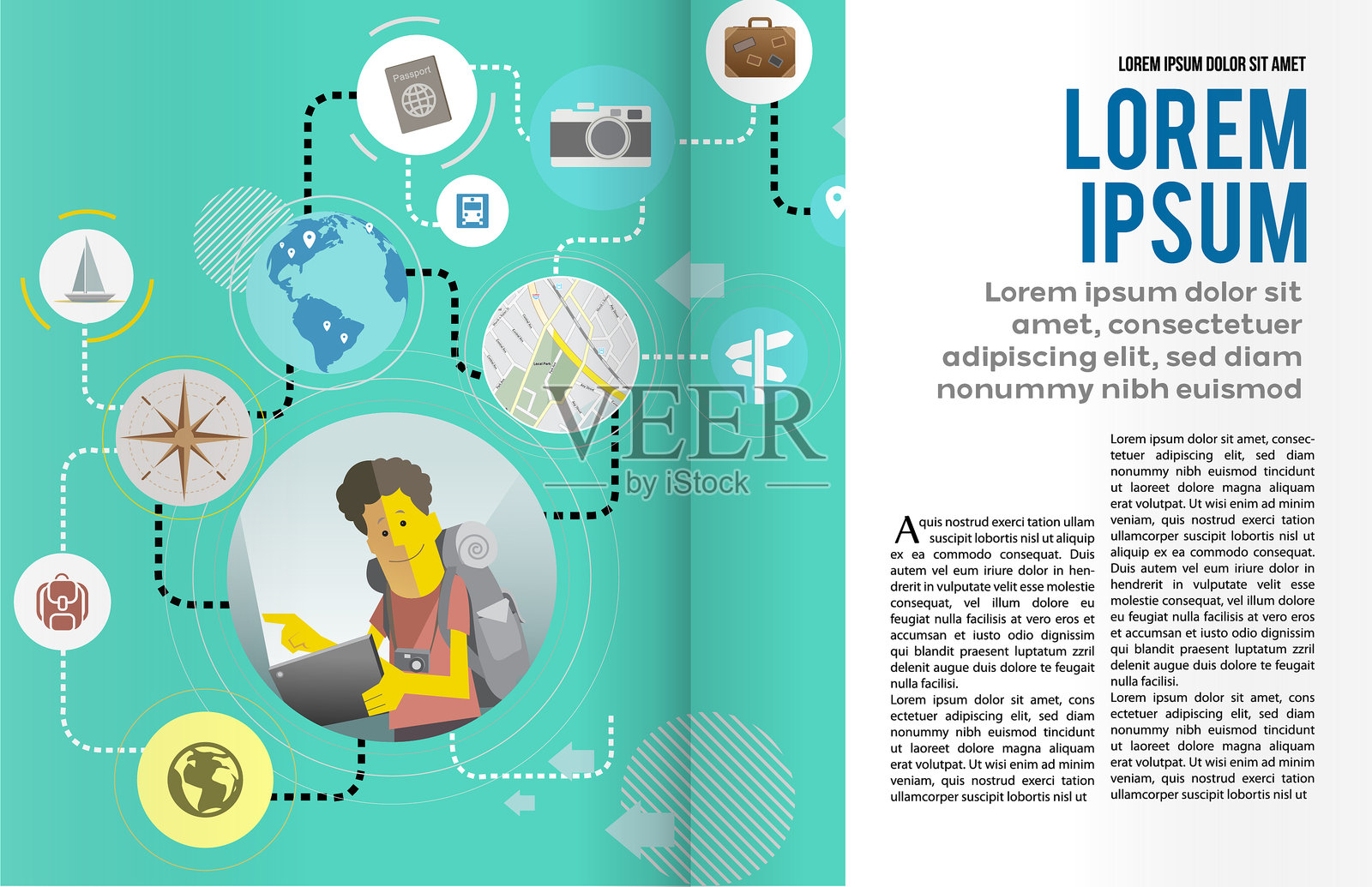 书籍或杂志插图模板设计模板素材