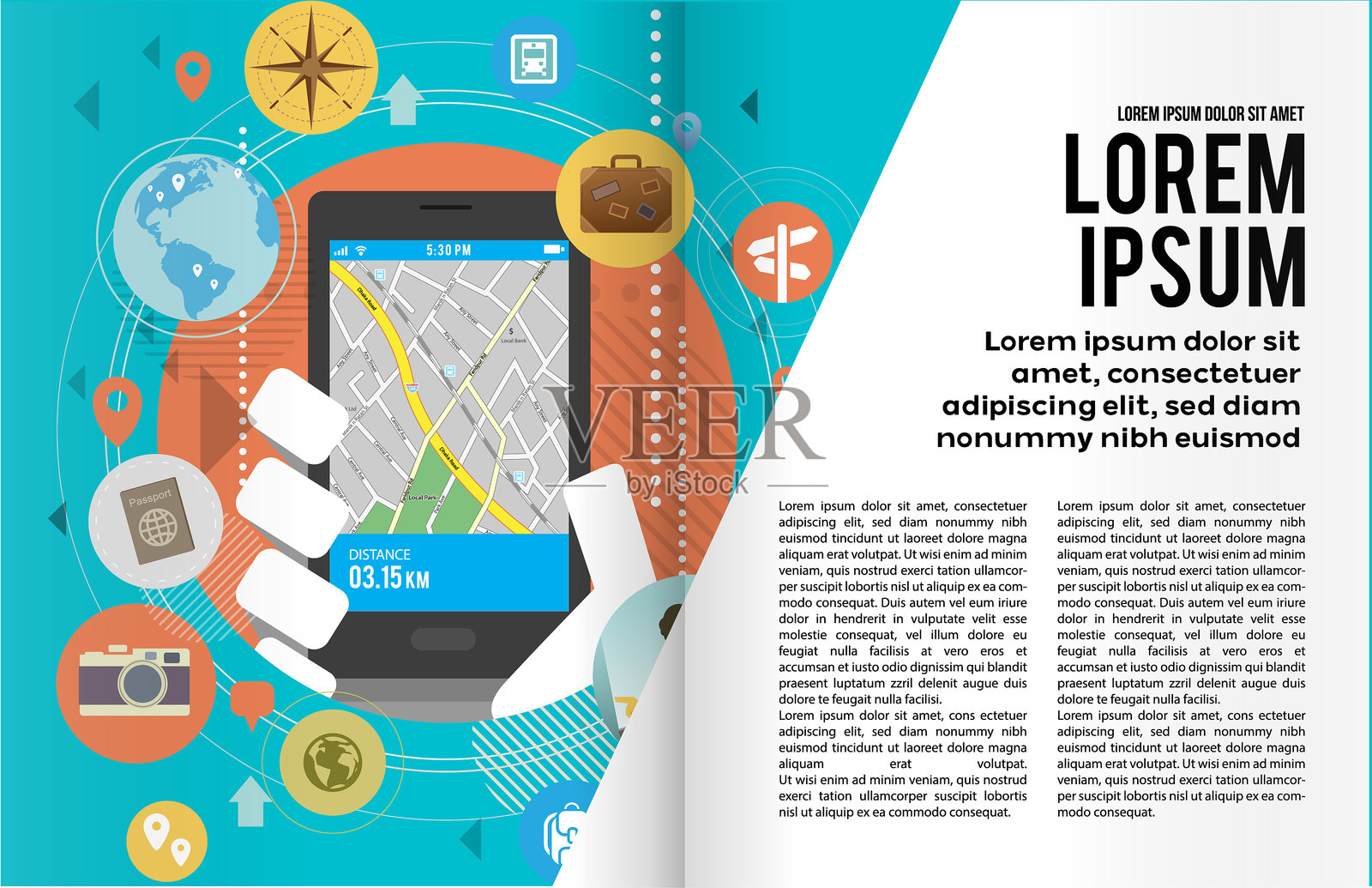 书籍或杂志插图模板设计模板素材