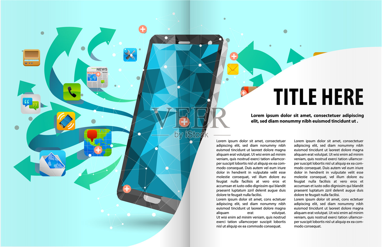 书籍或杂志插图模板设计模板素材