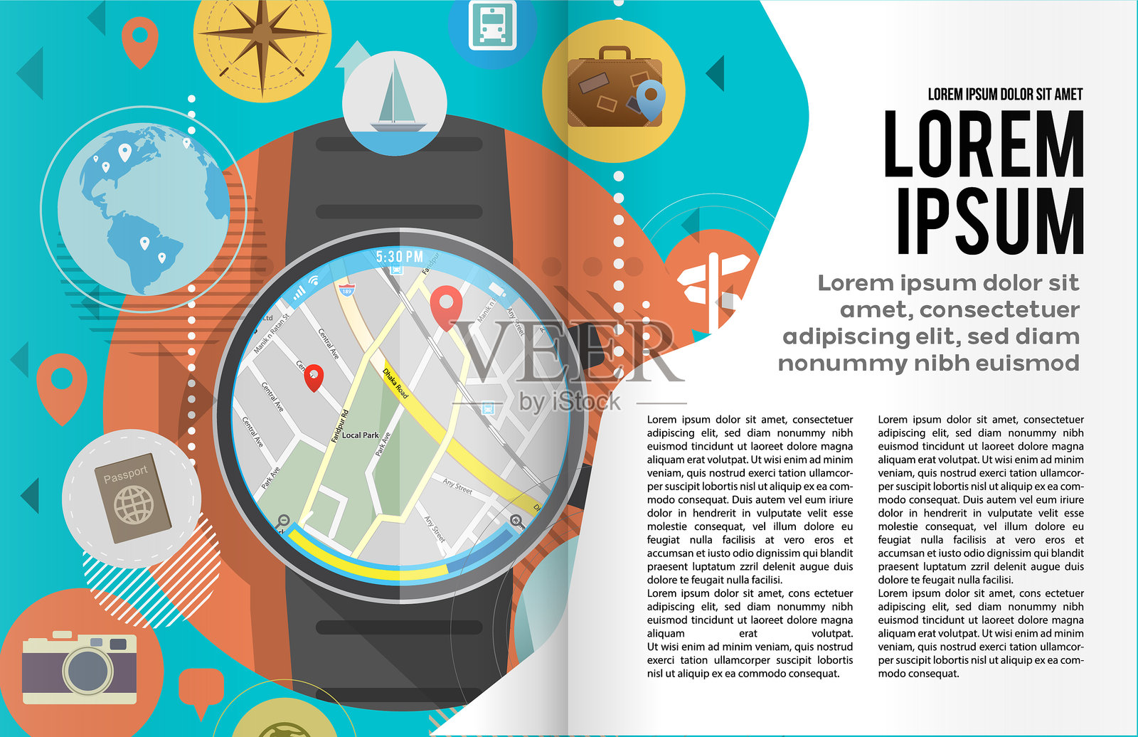 书籍或杂志插图模板设计模板素材