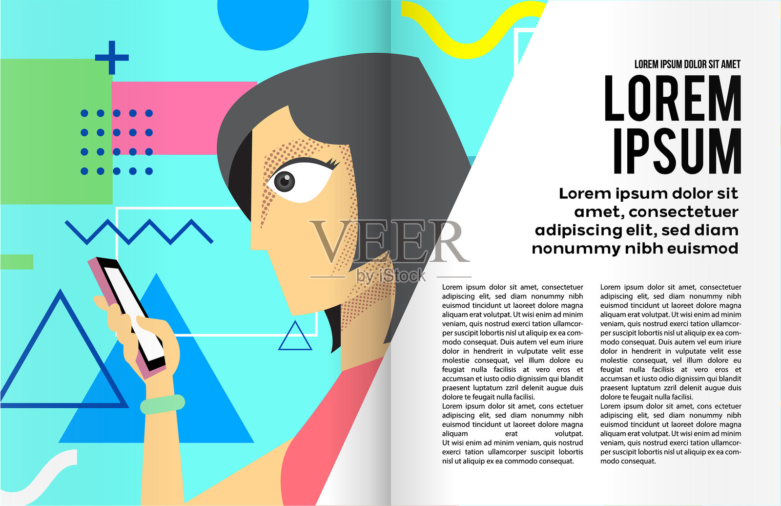 书籍或杂志插图模板设计模板素材