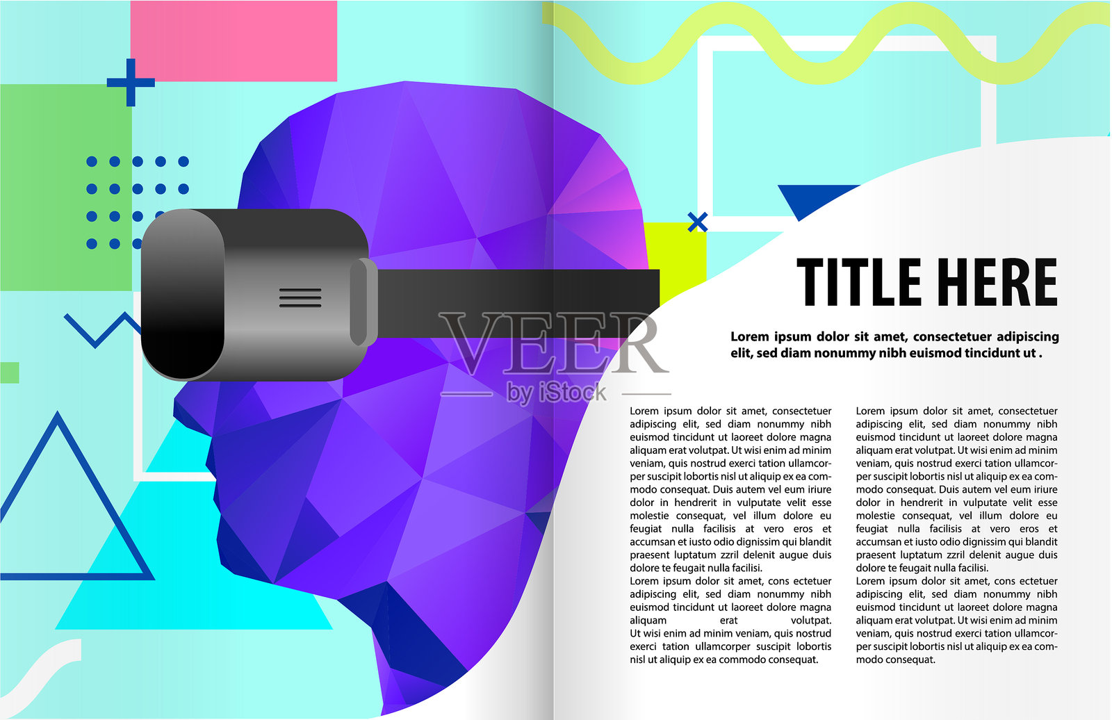 书籍或杂志插图模板设计模板素材