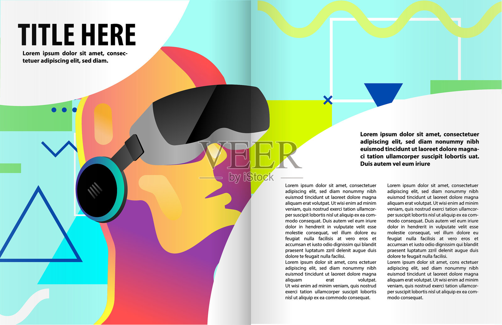 书籍或杂志插图模板设计模板素材