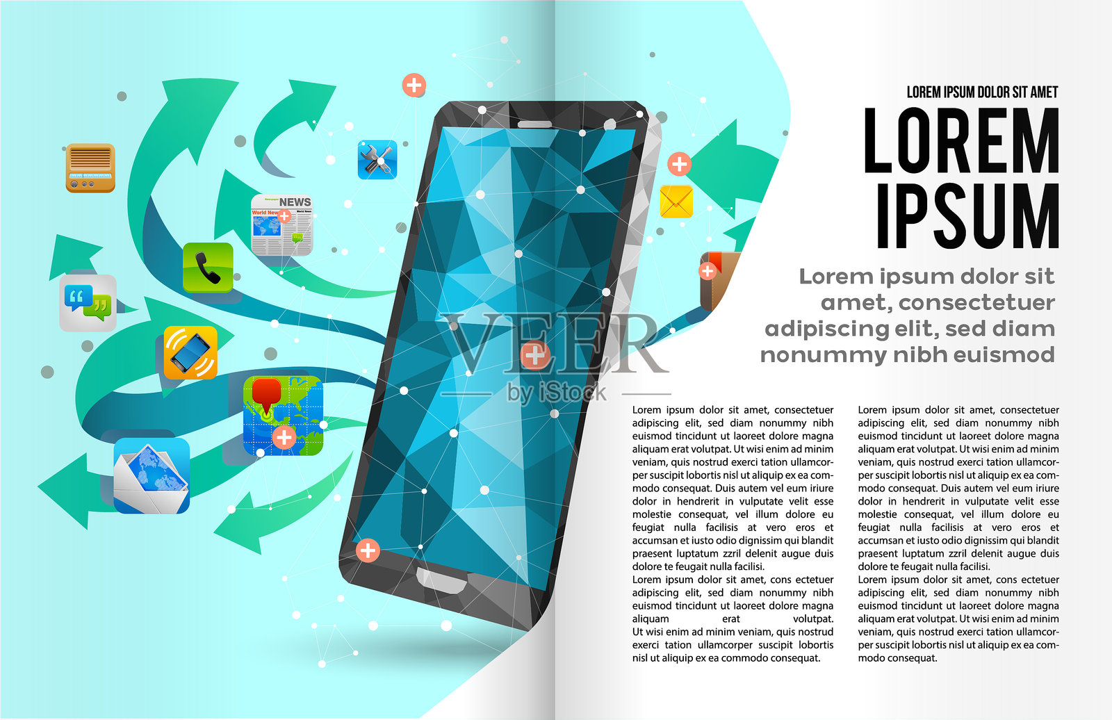 书籍或杂志插图模板设计模板素材