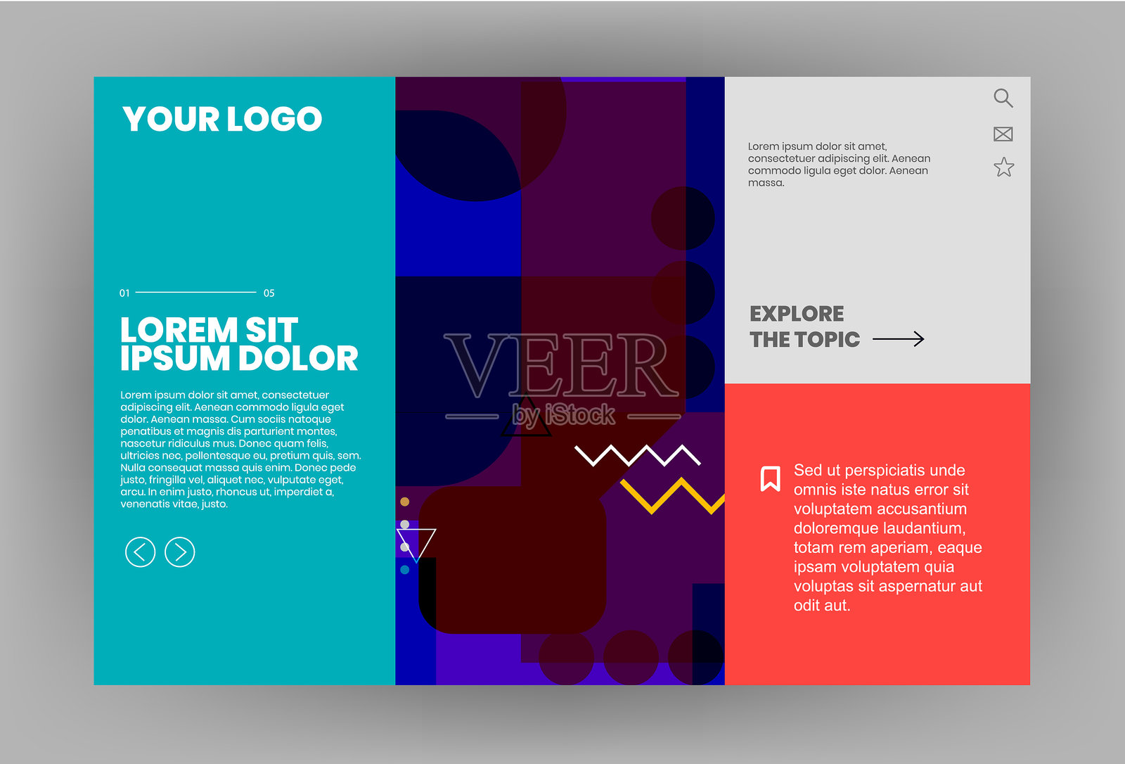 现代网站模板设计插画图片素材