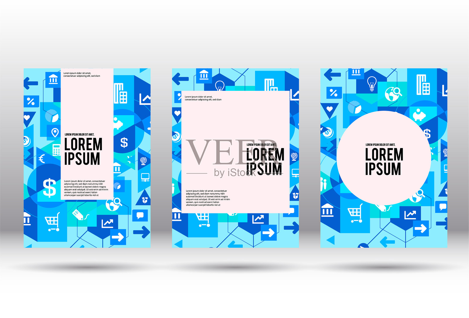 商业上的现代封面设计设计模板素材