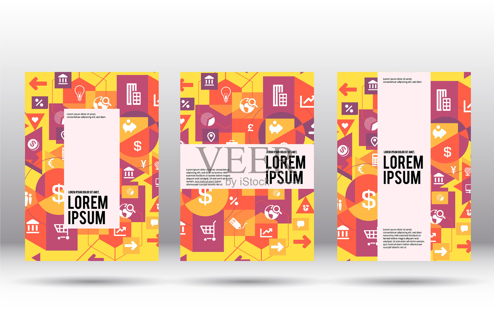 商业上的现代封面设计设计模板素材