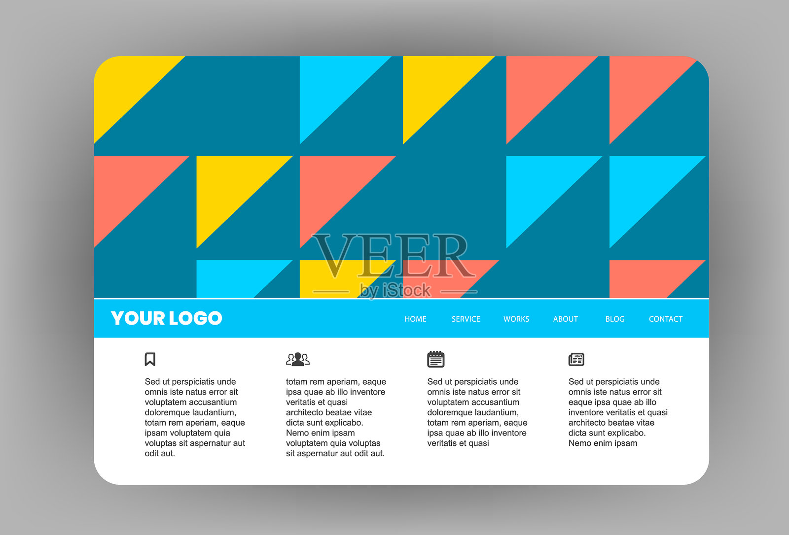 现代网站模板设计设计模板素材