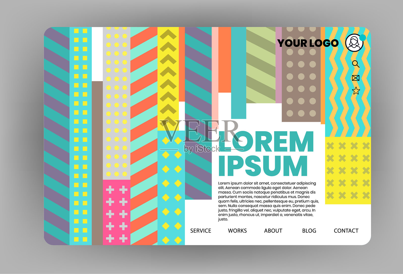 现代网站模板设计设计模板素材