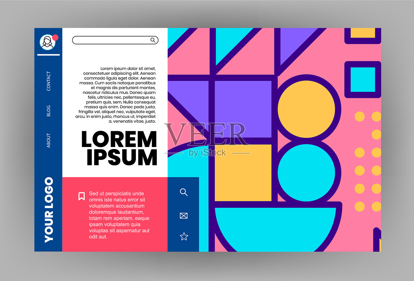 现代网站模板设计设计模板素材